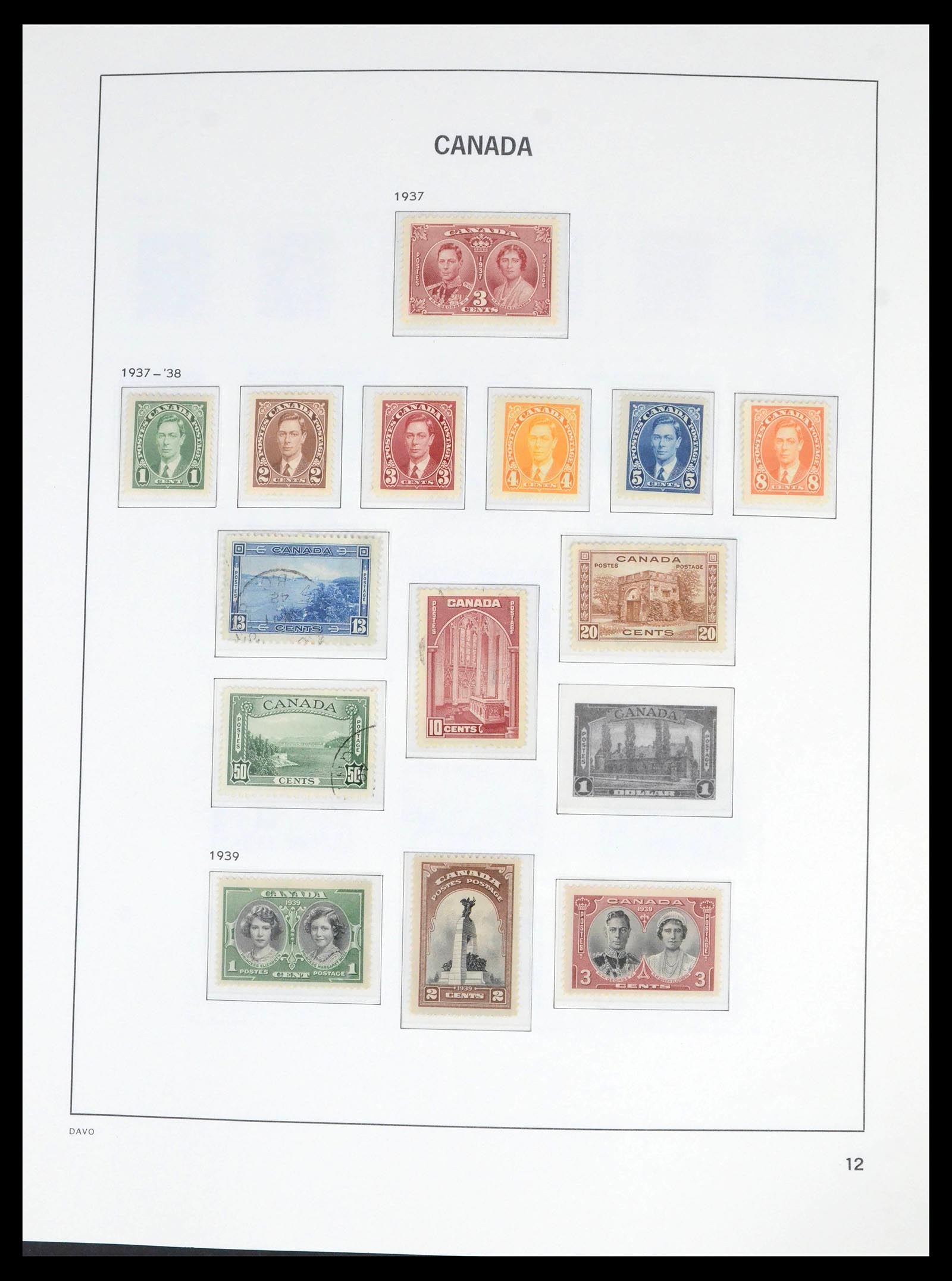 39688 0015 - Stamp collection 39688 Canada 1859-1997.