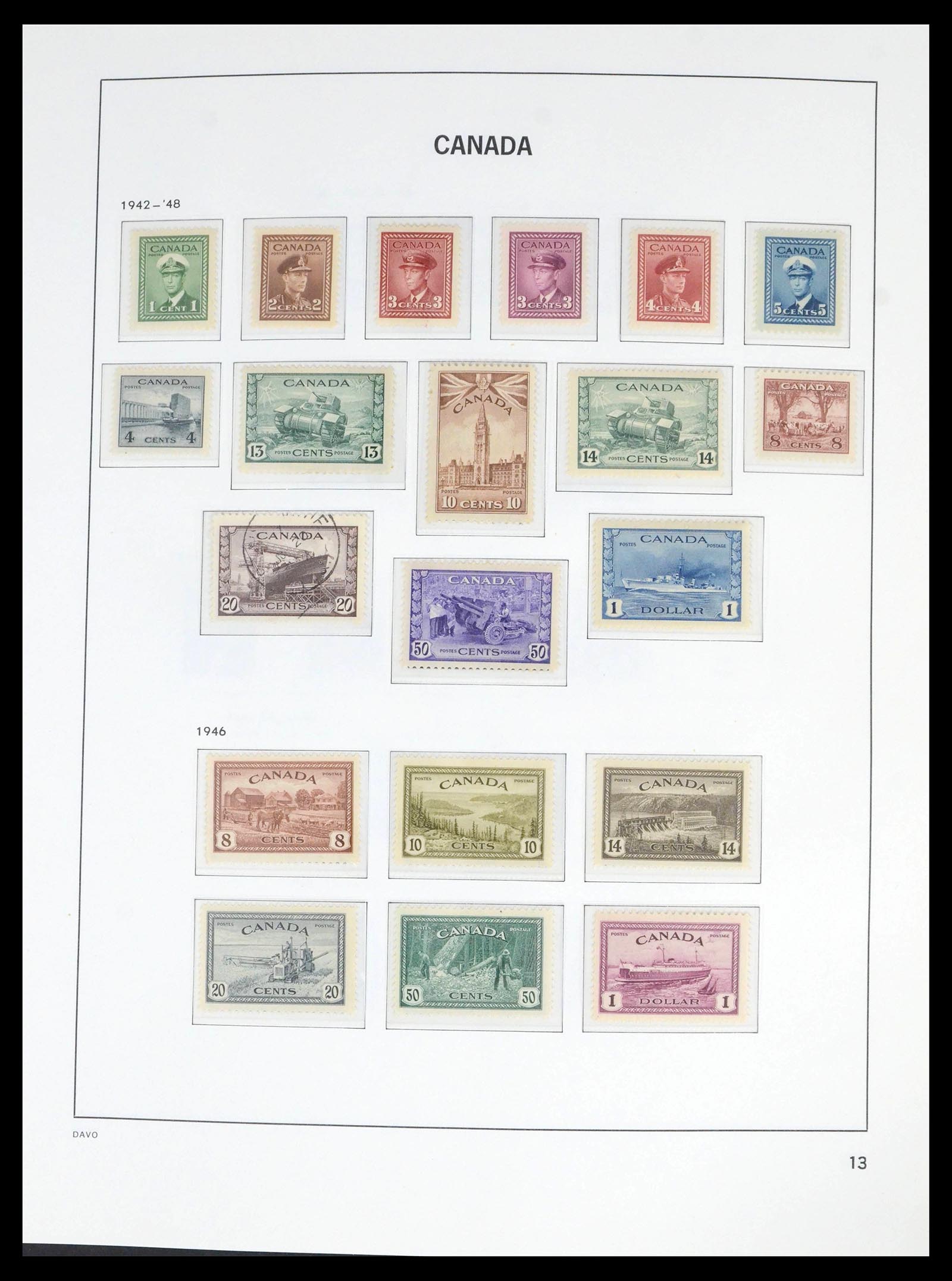 39688 0016 - Stamp collection 39688 Canada 1859-1997.