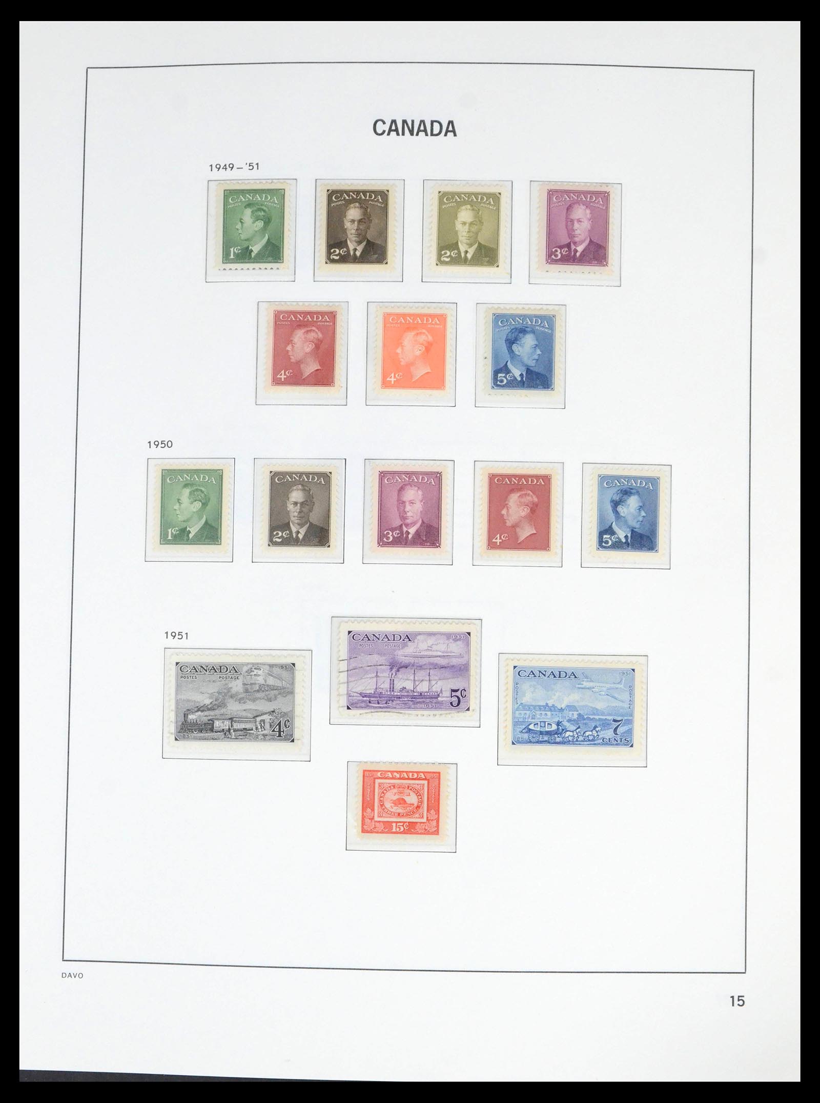 39688 0019 - Stamp collection 39688 Canada 1859-1997.