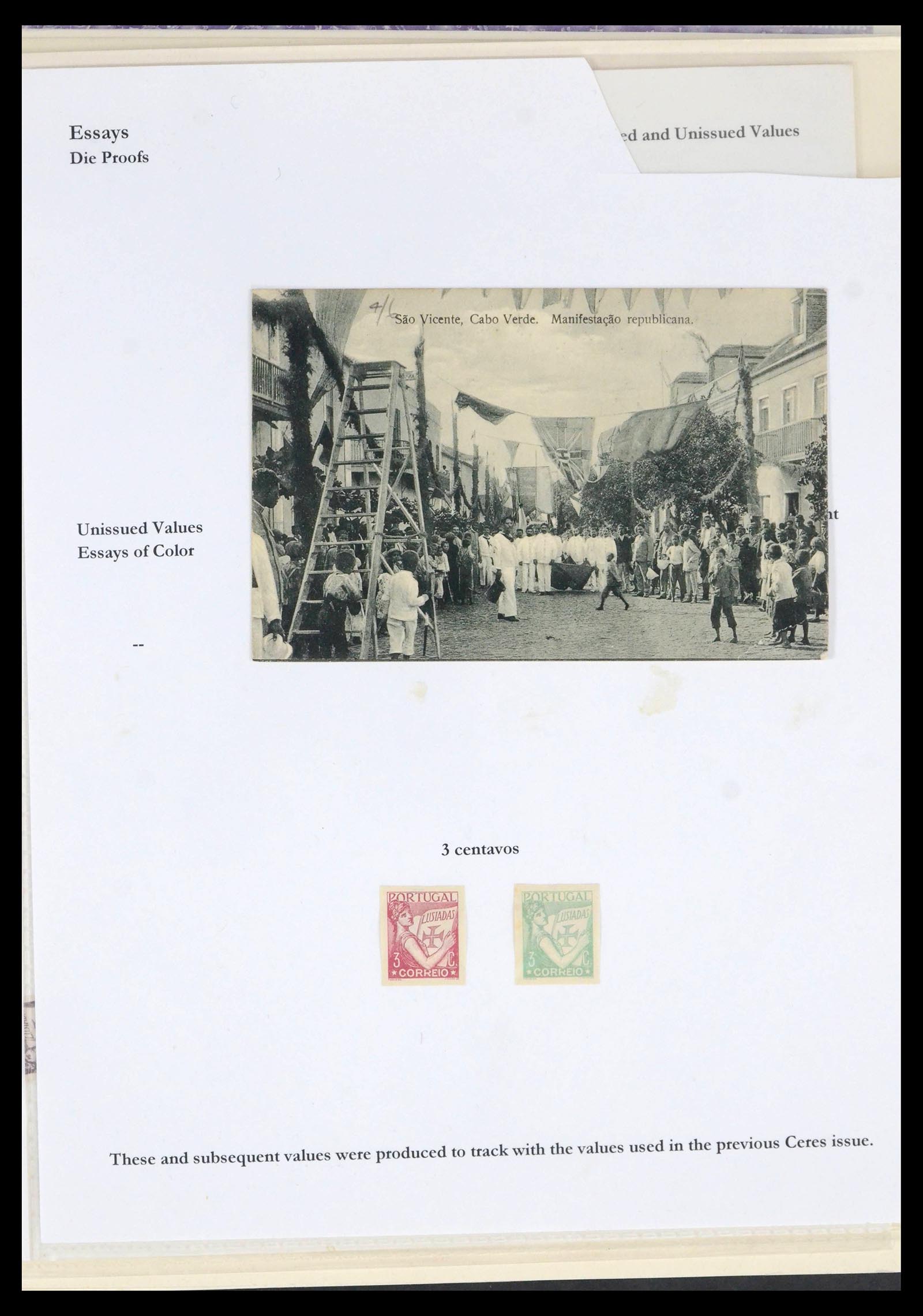 39690 0003 - Stamp collection 39690 Portugal key stamps/proofs/varieties 1853-1980.