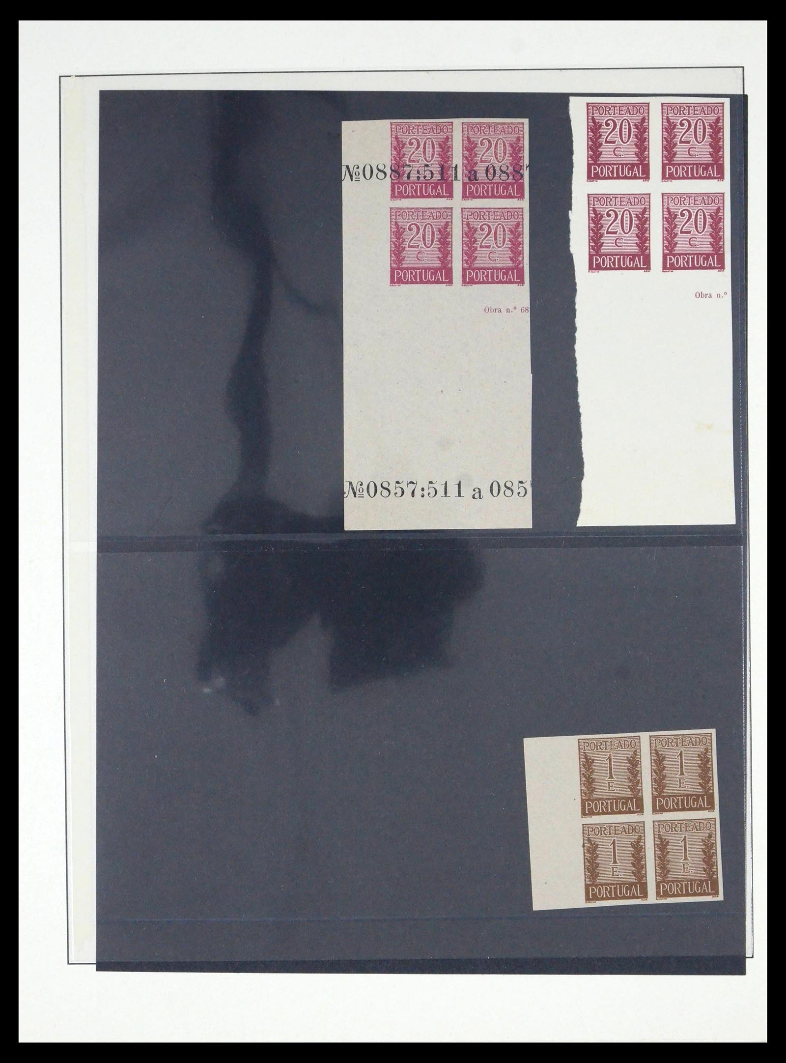 39690 0008 - Stamp collection 39690 Portugal key stamps/proofs/varieties 1853-1980.