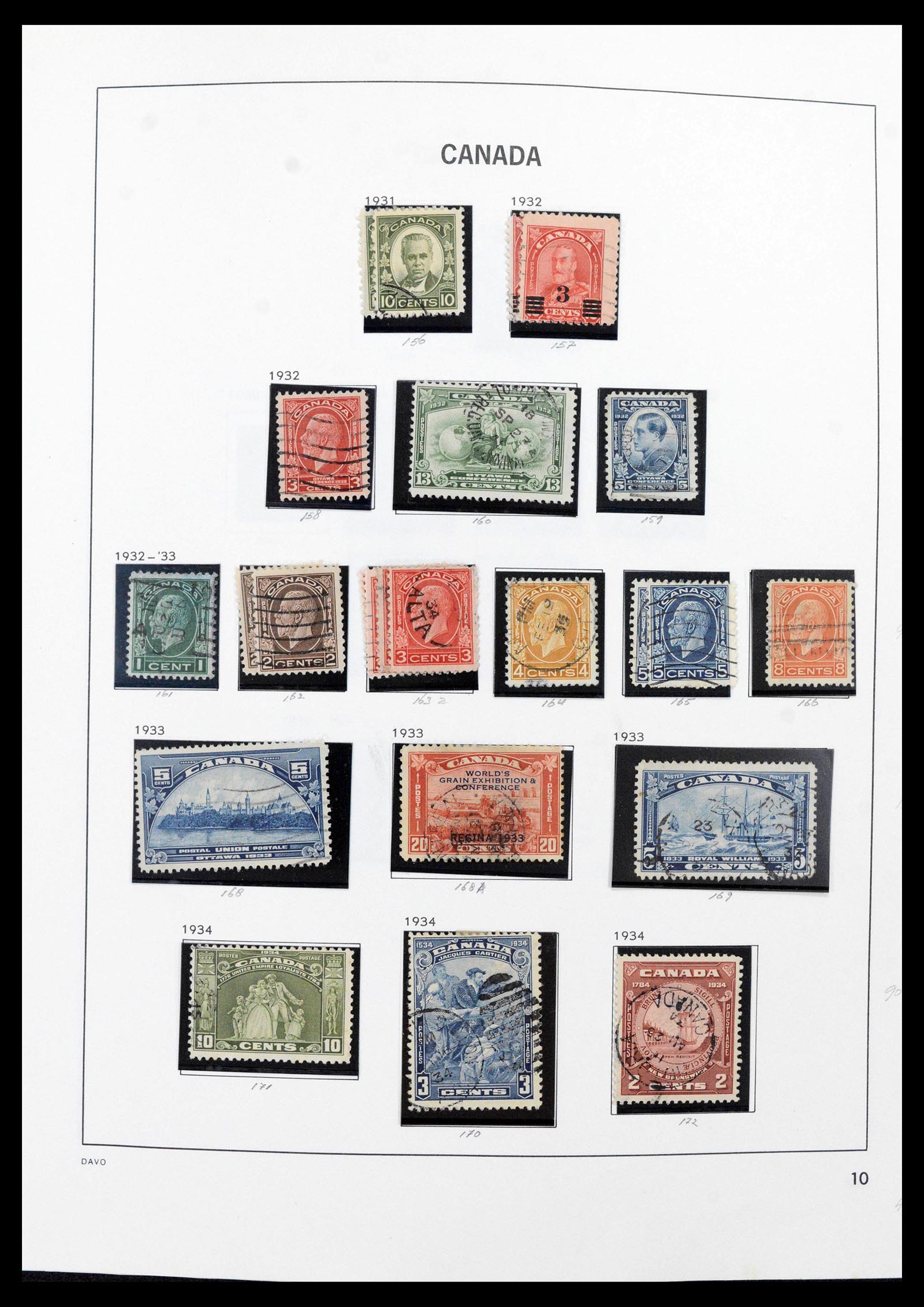 39692 0012 - Stamp collection 39692 Canada 1851-1986.