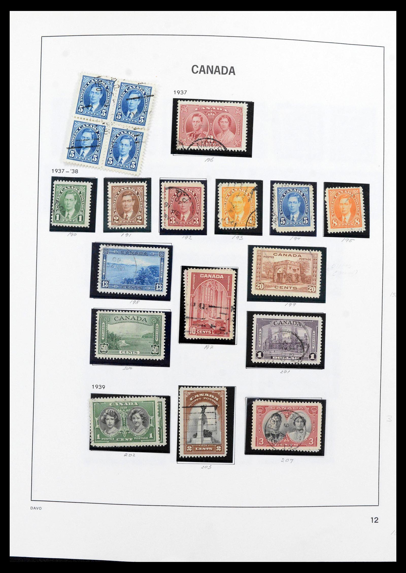 39692 0015 - Stamp collection 39692 Canada 1851-1986.