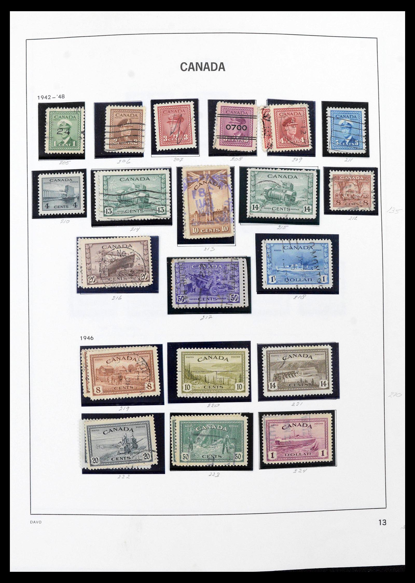 39692 0017 - Stamp collection 39692 Canada 1851-1986.