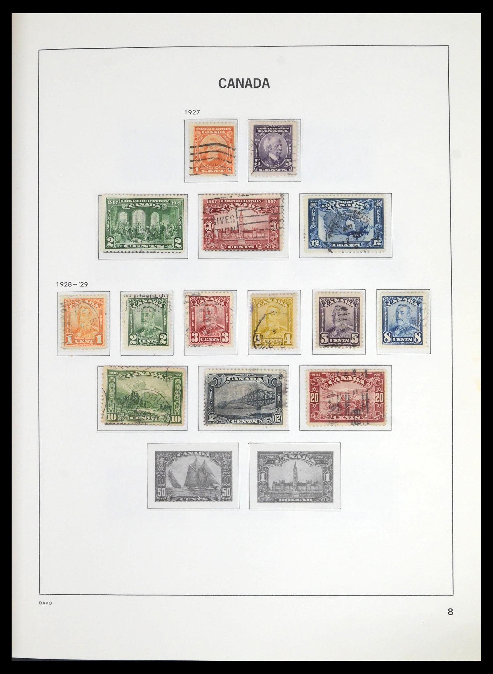 39696 0010 - Stamp collection 39696 Canada 1859-1988.