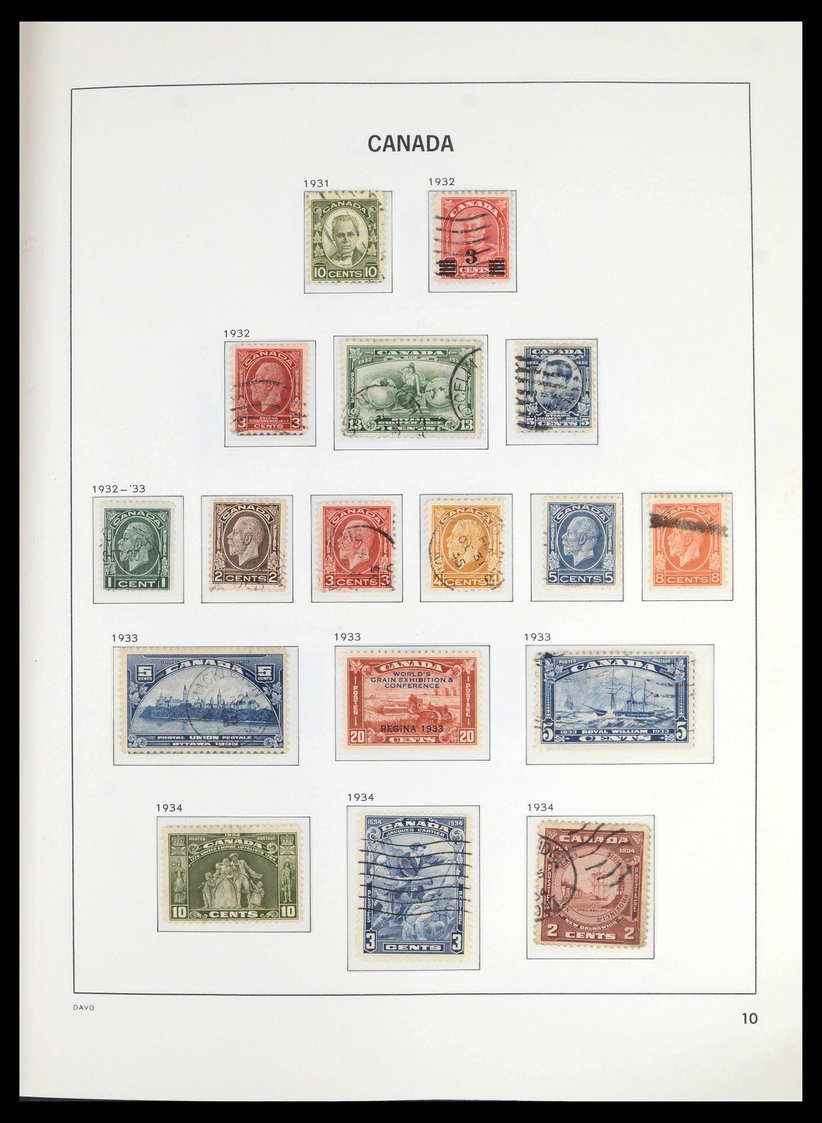 39696 0012 - Stamp collection 39696 Canada 1859-1988.