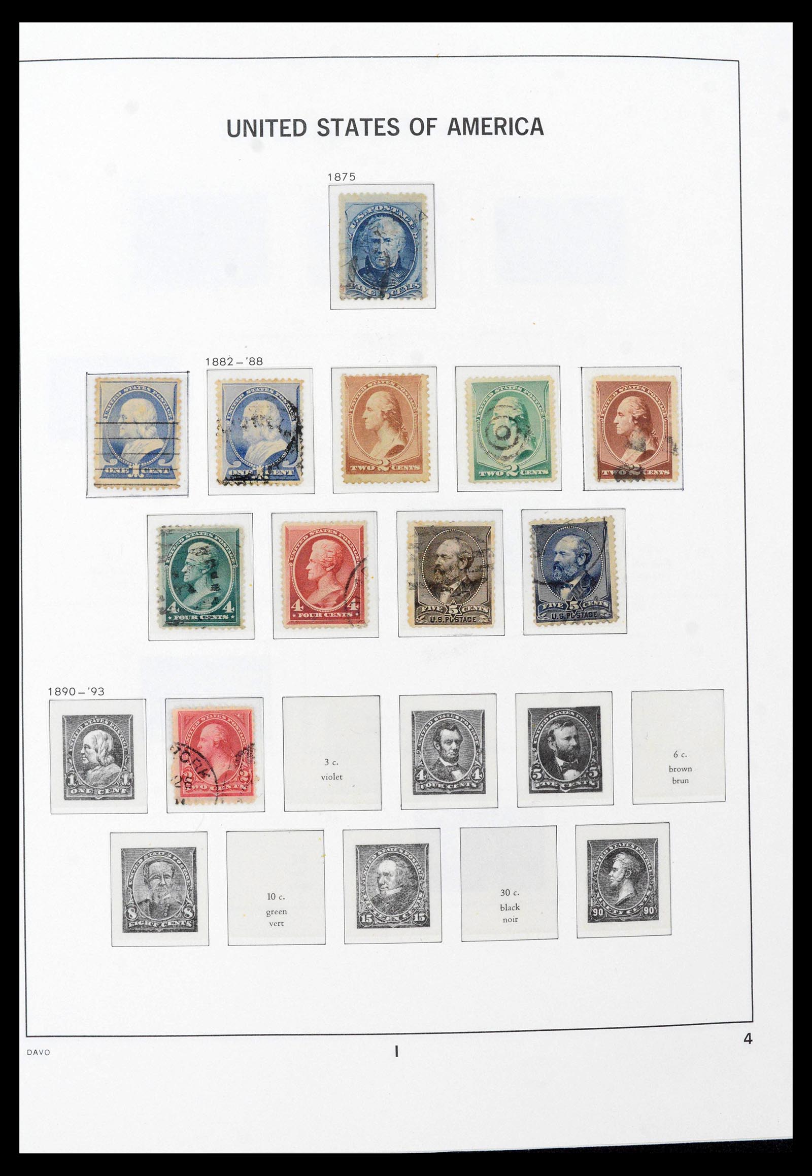 39698 0003 - Stamp collection 39698 USA 1851-1988.