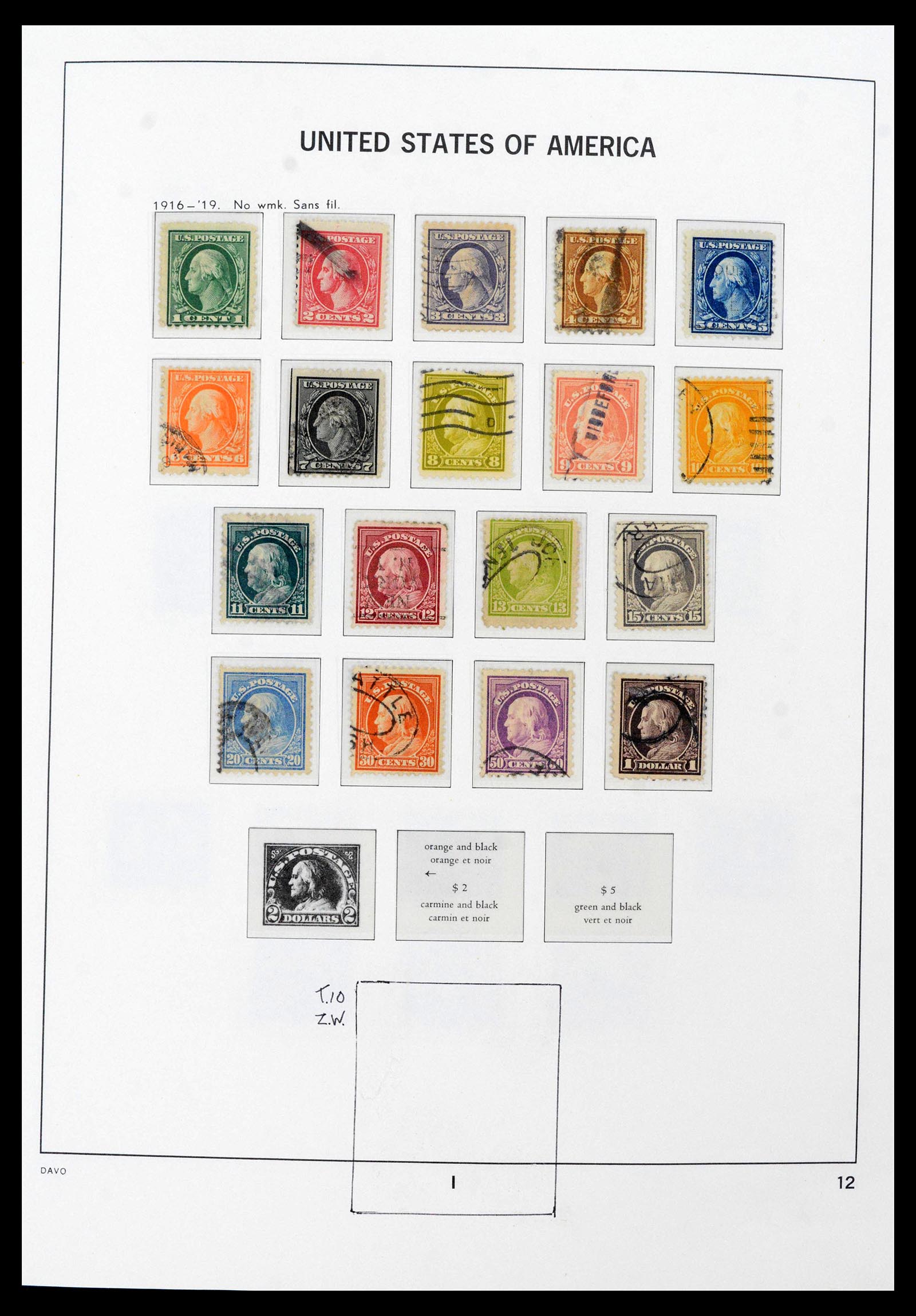 39698 0010 - Stamp collection 39698 USA 1851-1988.