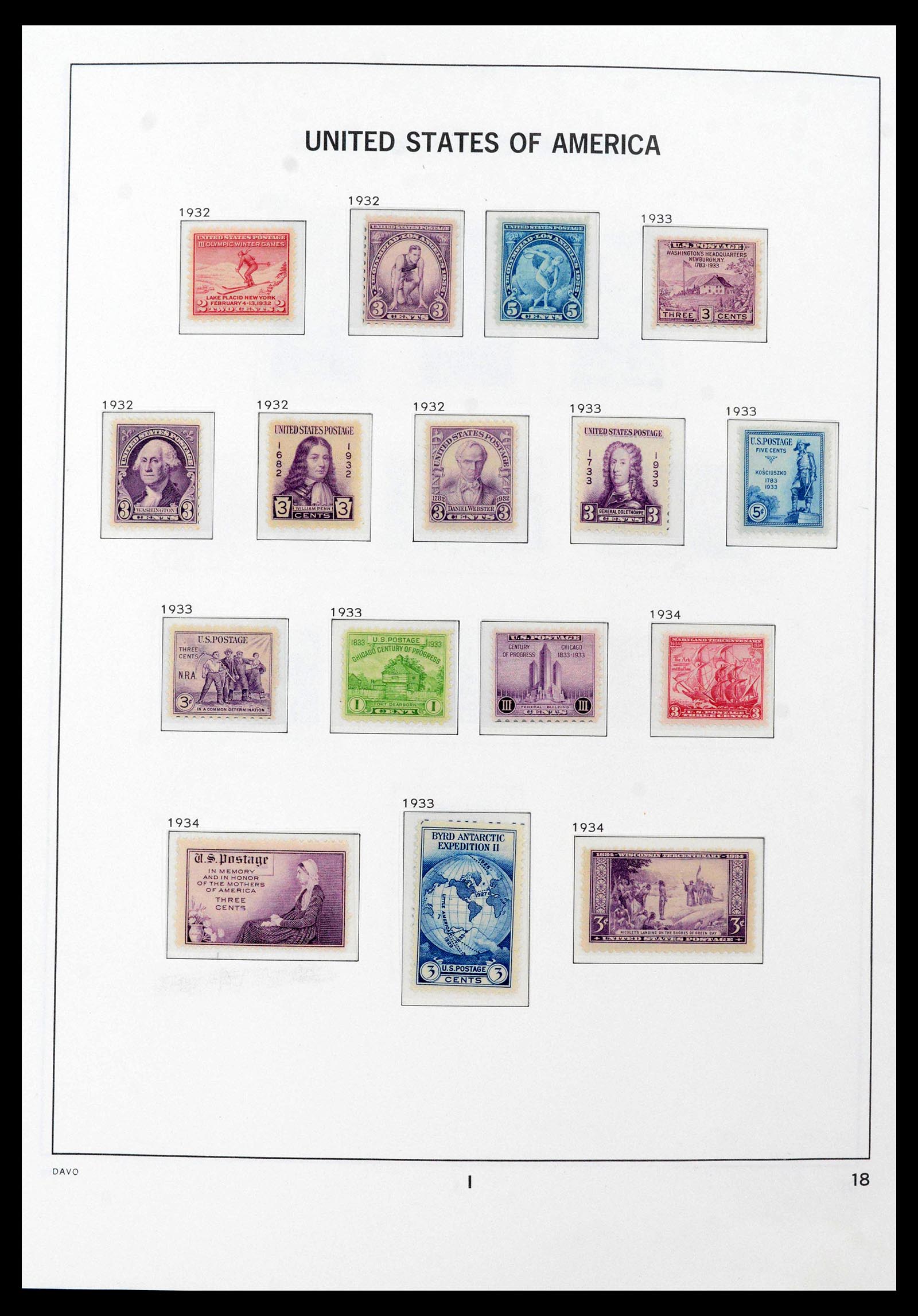 39698 0016 - Stamp collection 39698 USA 1851-1988.