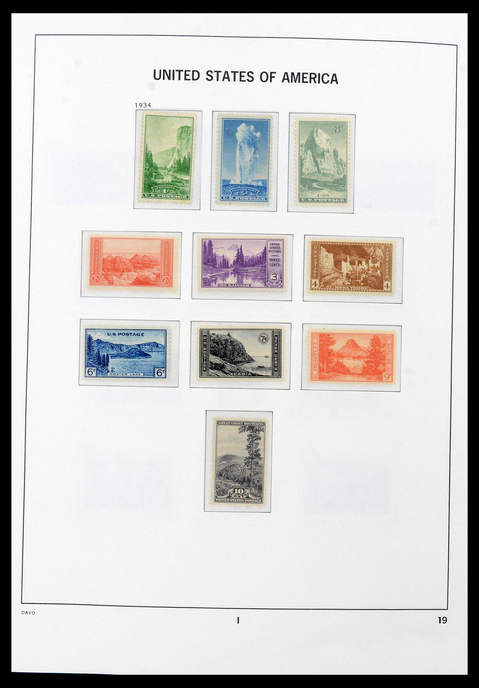 39698 0017 - Stamp collection 39698 USA 1851-1988.