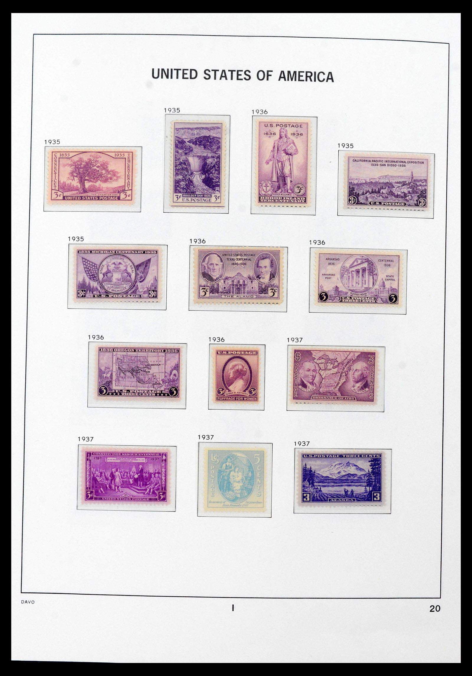 39698 0018 - Stamp collection 39698 USA 1851-1988.