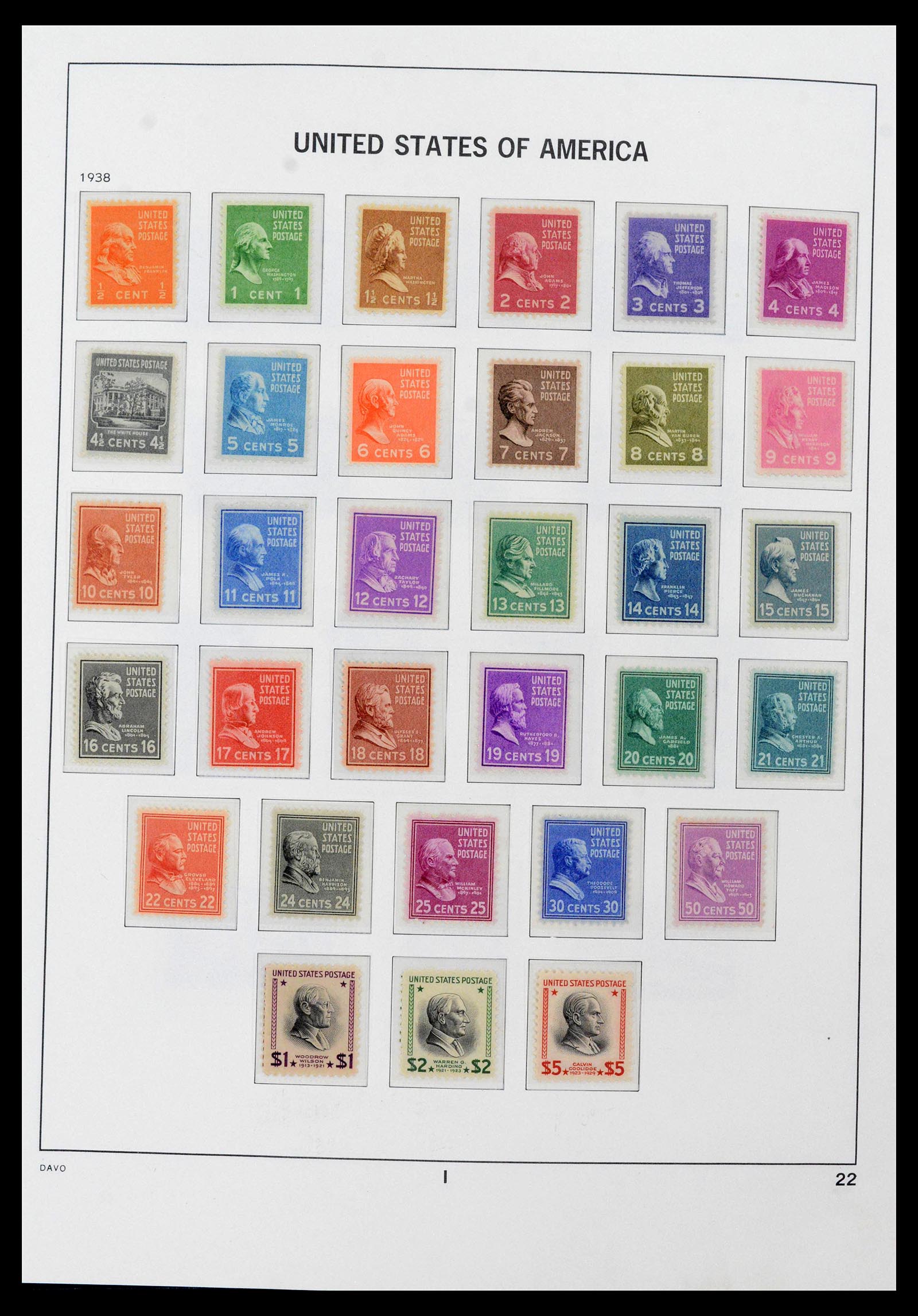 39698 0020 - Stamp collection 39698 USA 1851-1988.