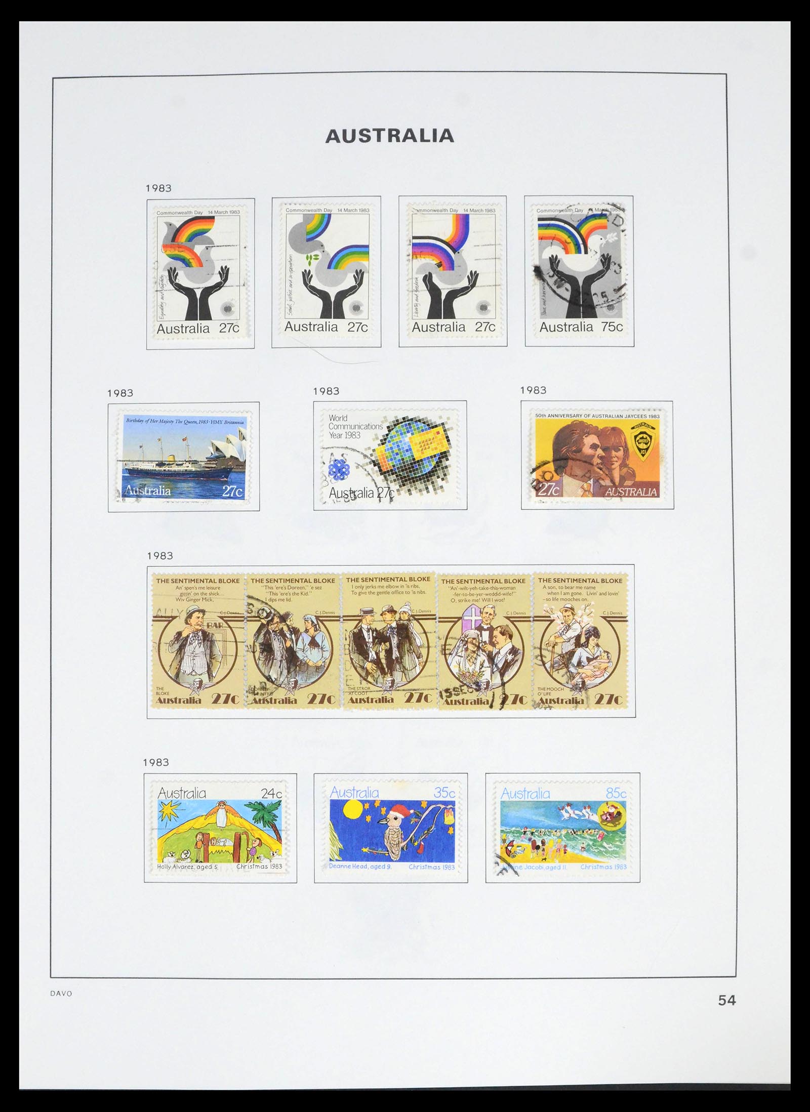 39699 0061 - Stamp collection 39699 Australia 1913-1999.