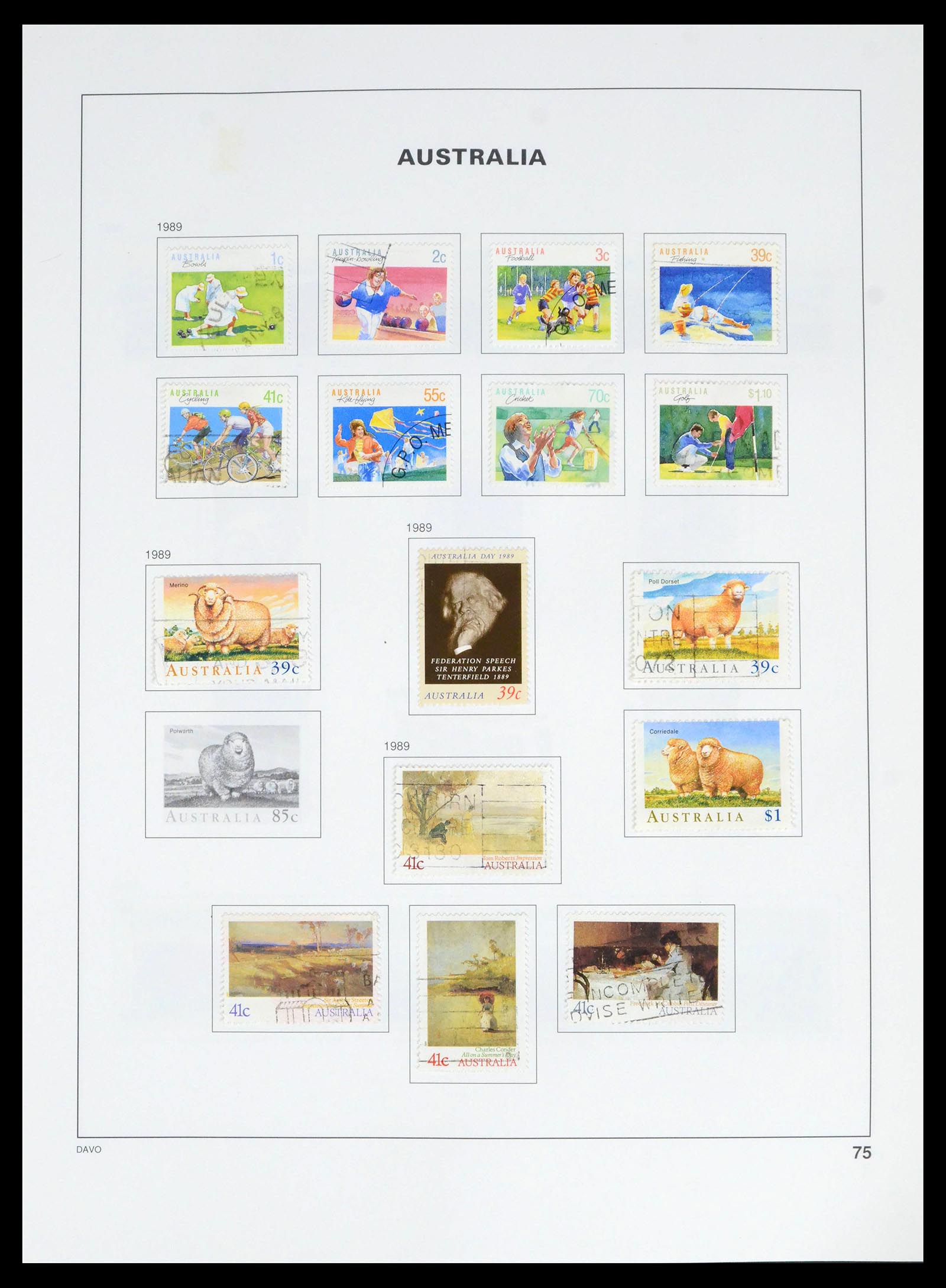 39699 0082 - Stamp collection 39699 Australia 1913-1999.