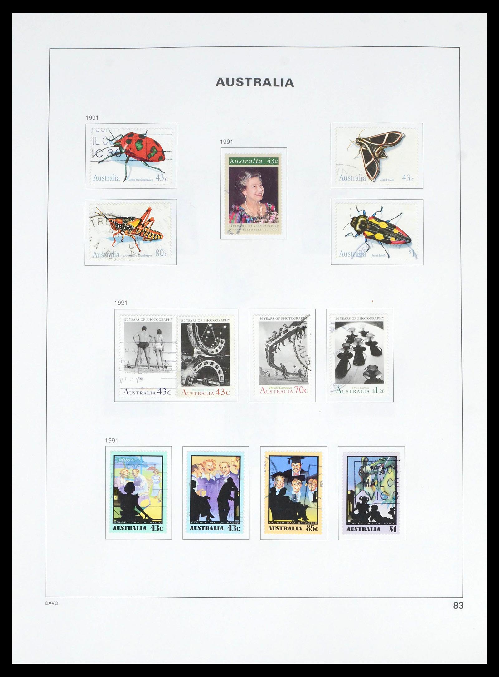 39699 0090 - Stamp collection 39699 Australia 1913-1999.