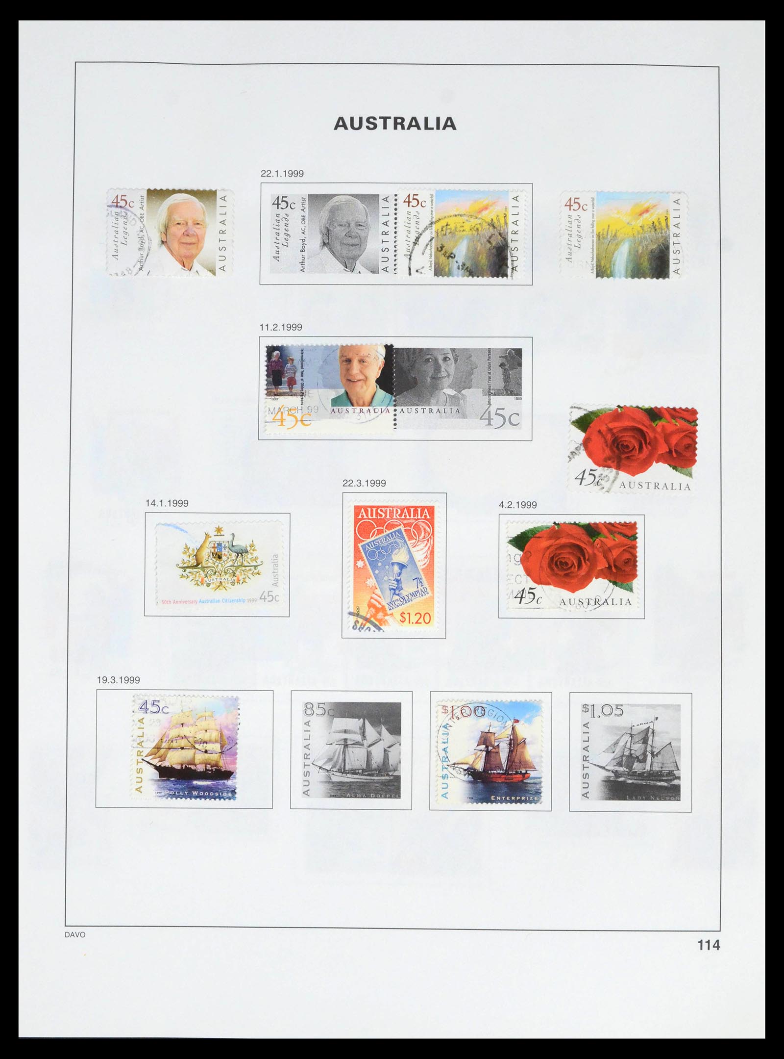 39699 0122 - Stamp collection 39699 Australia 1913-1999.