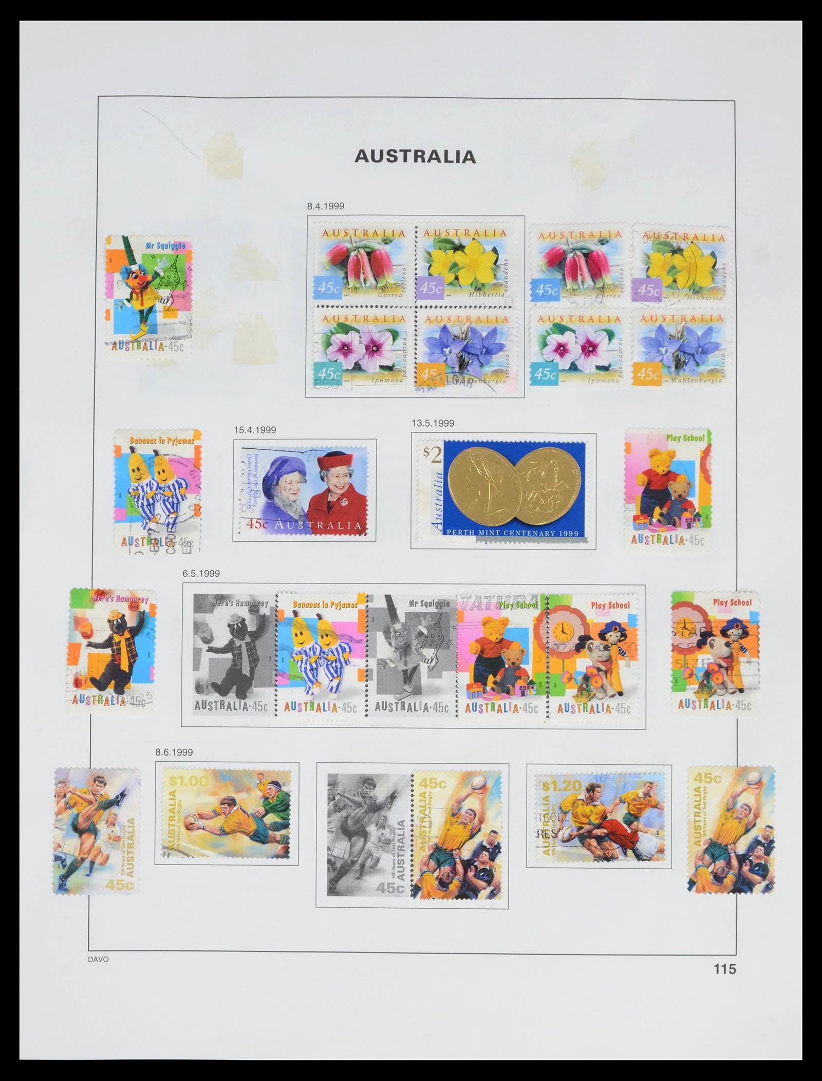 39699 0123 - Stamp collection 39699 Australia 1913-1999.