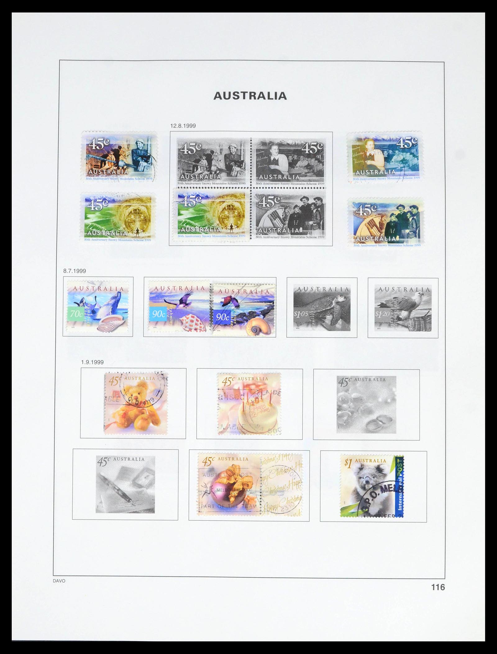 39699 0124 - Stamp collection 39699 Australia 1913-1999.