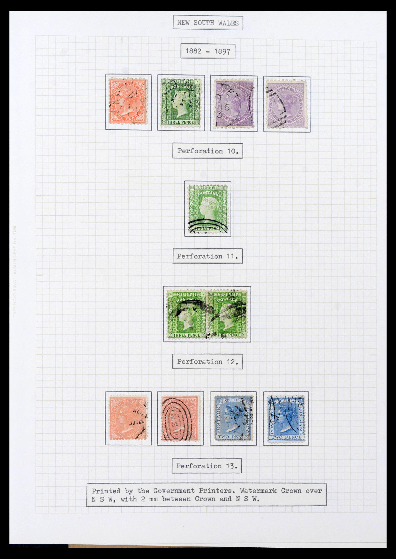 39710 0004 - Stamp collection 39710 Australian States 1850-1905.