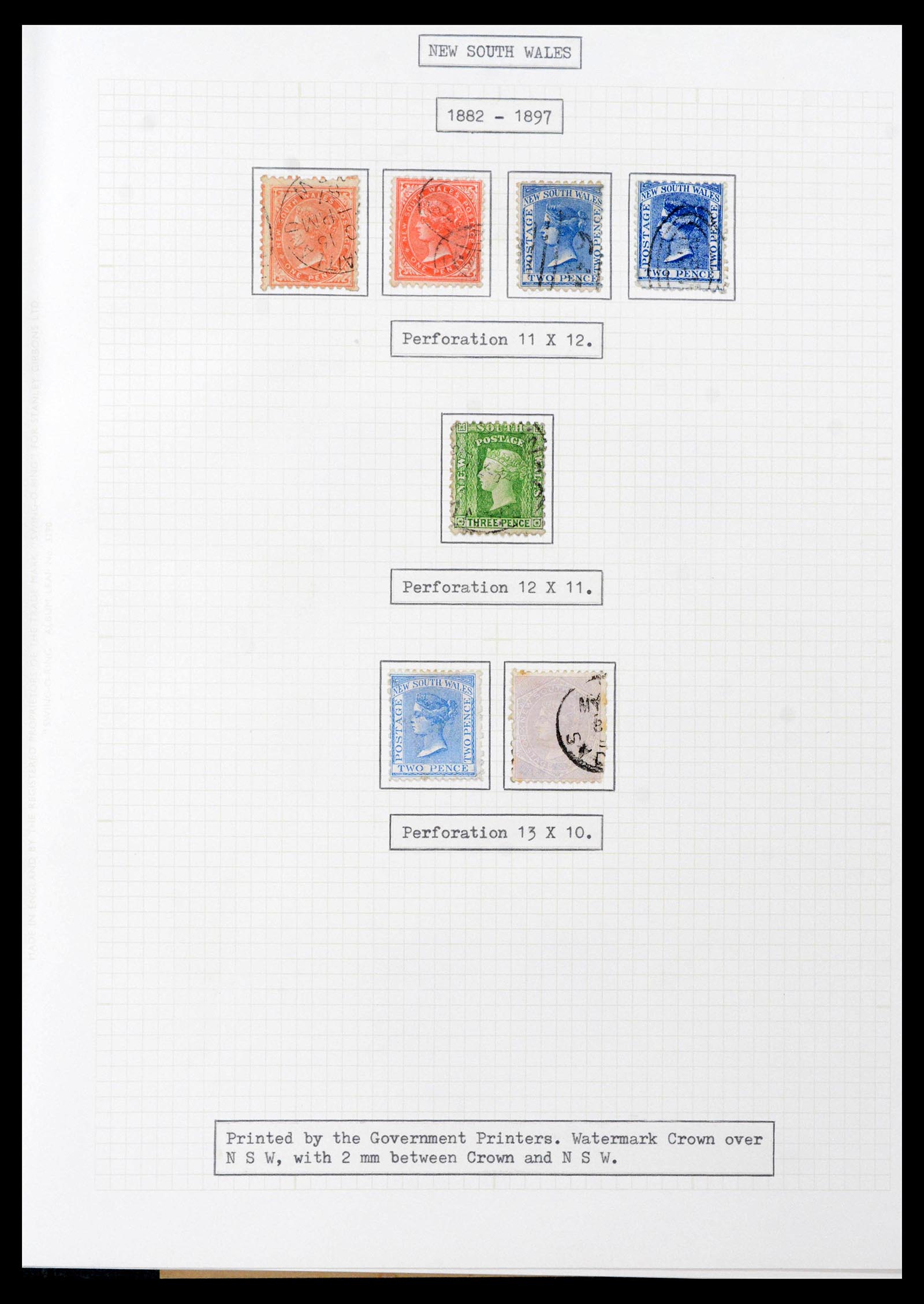 39710 0005 - Stamp collection 39710 Australian States 1850-1905.