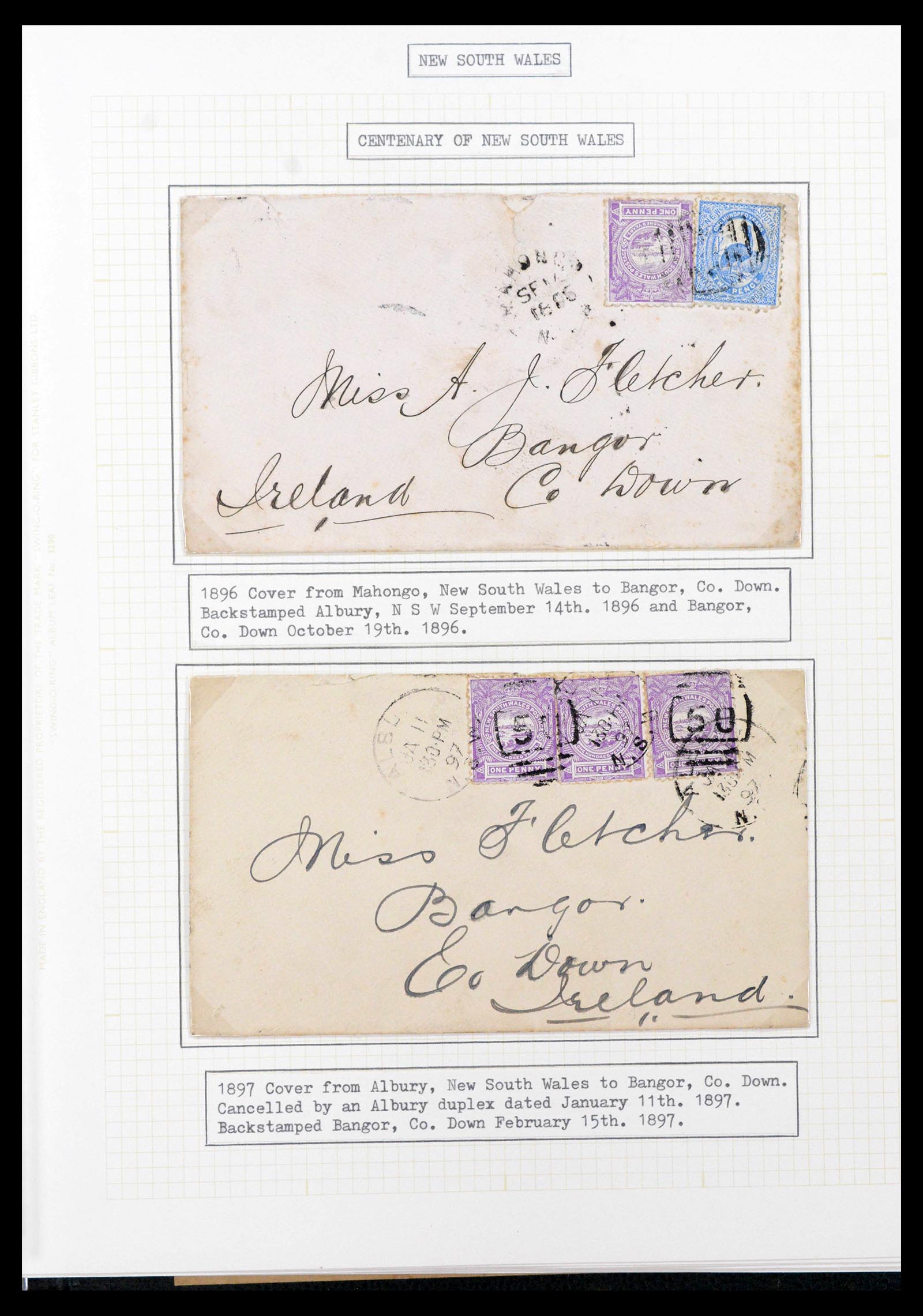 39710 0007 - Postzegelverzameling 39710 Australische Staten 1850-1905.