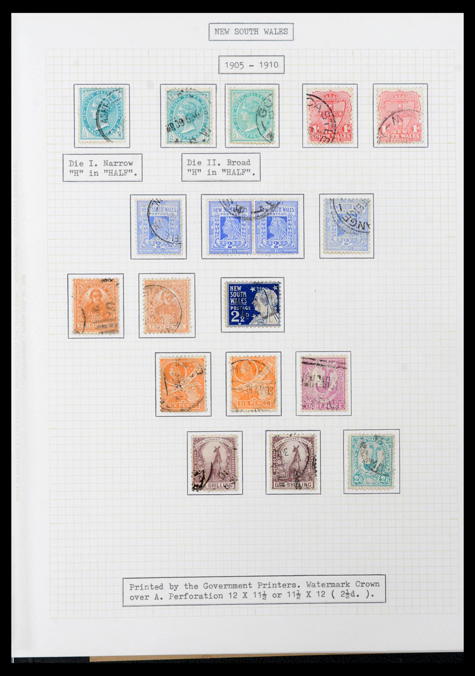 39710 0010 - Stamp collection 39710 Australian States 1850-1905.