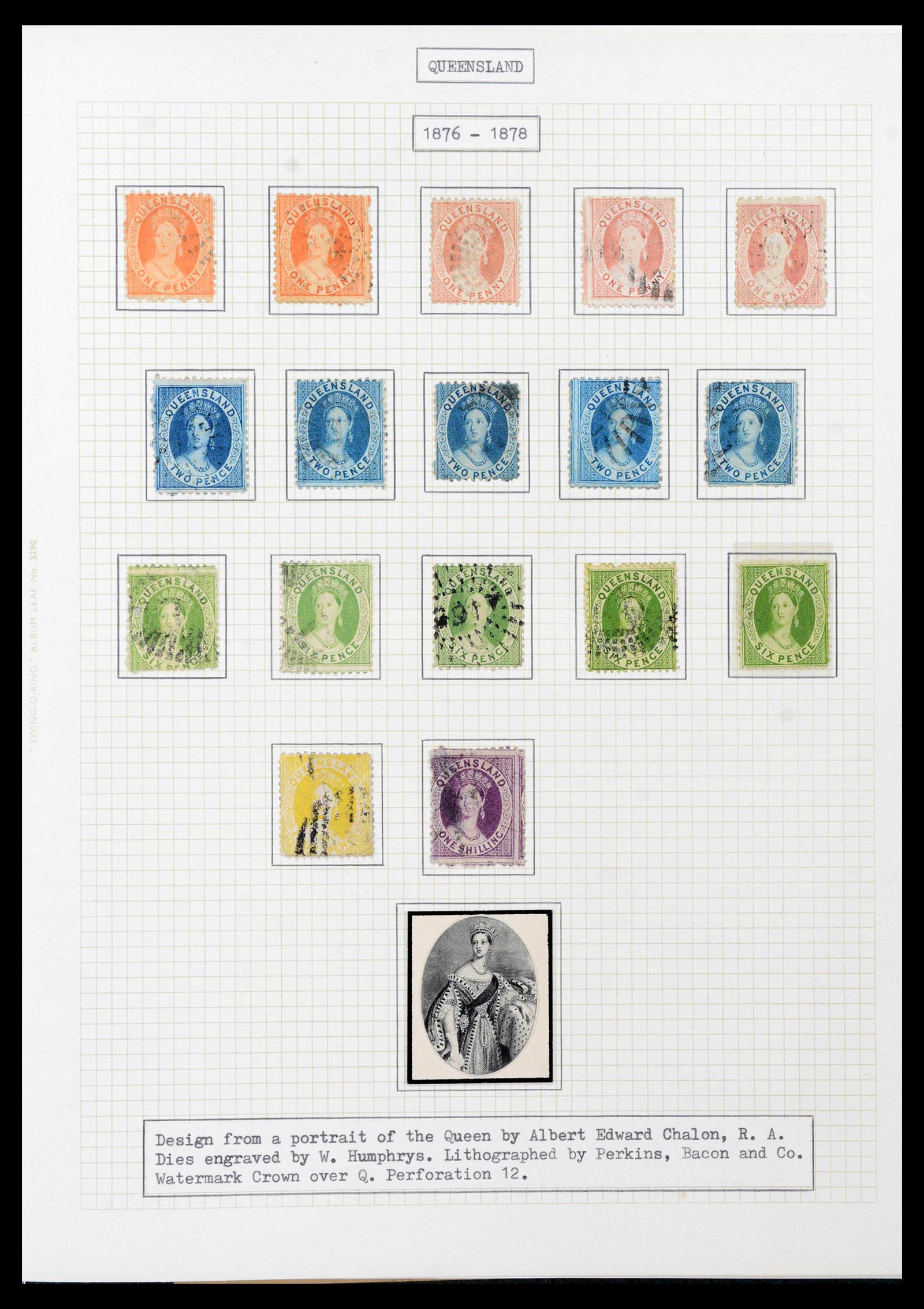 39710 0011 - Stamp collection 39710 Australian States 1850-1905.