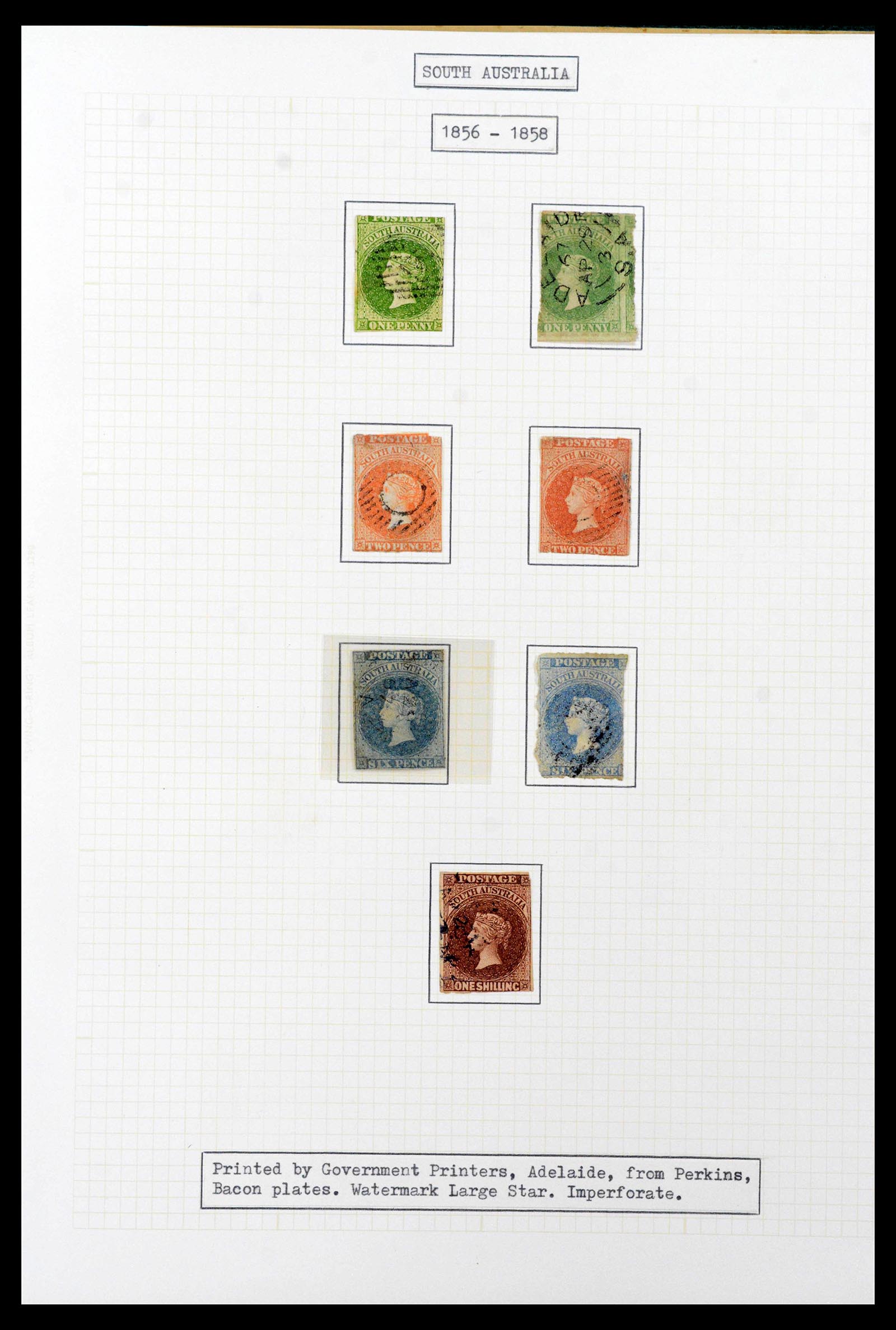 39710 0018 - Stamp collection 39710 Australian States 1850-1905.