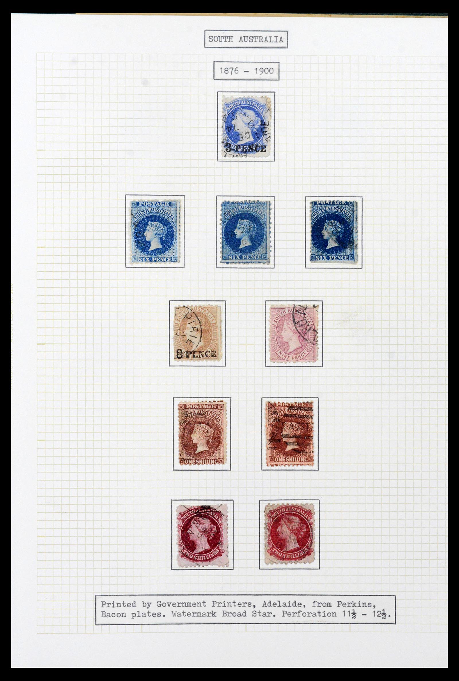 39710 0020 - Stamp collection 39710 Australian States 1850-1905.