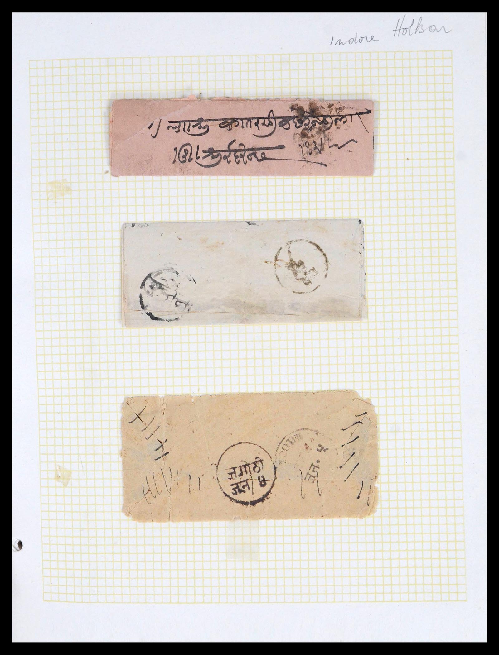 39724 0001 - Stamp collection 39724 Indian States covers 1875-1950.