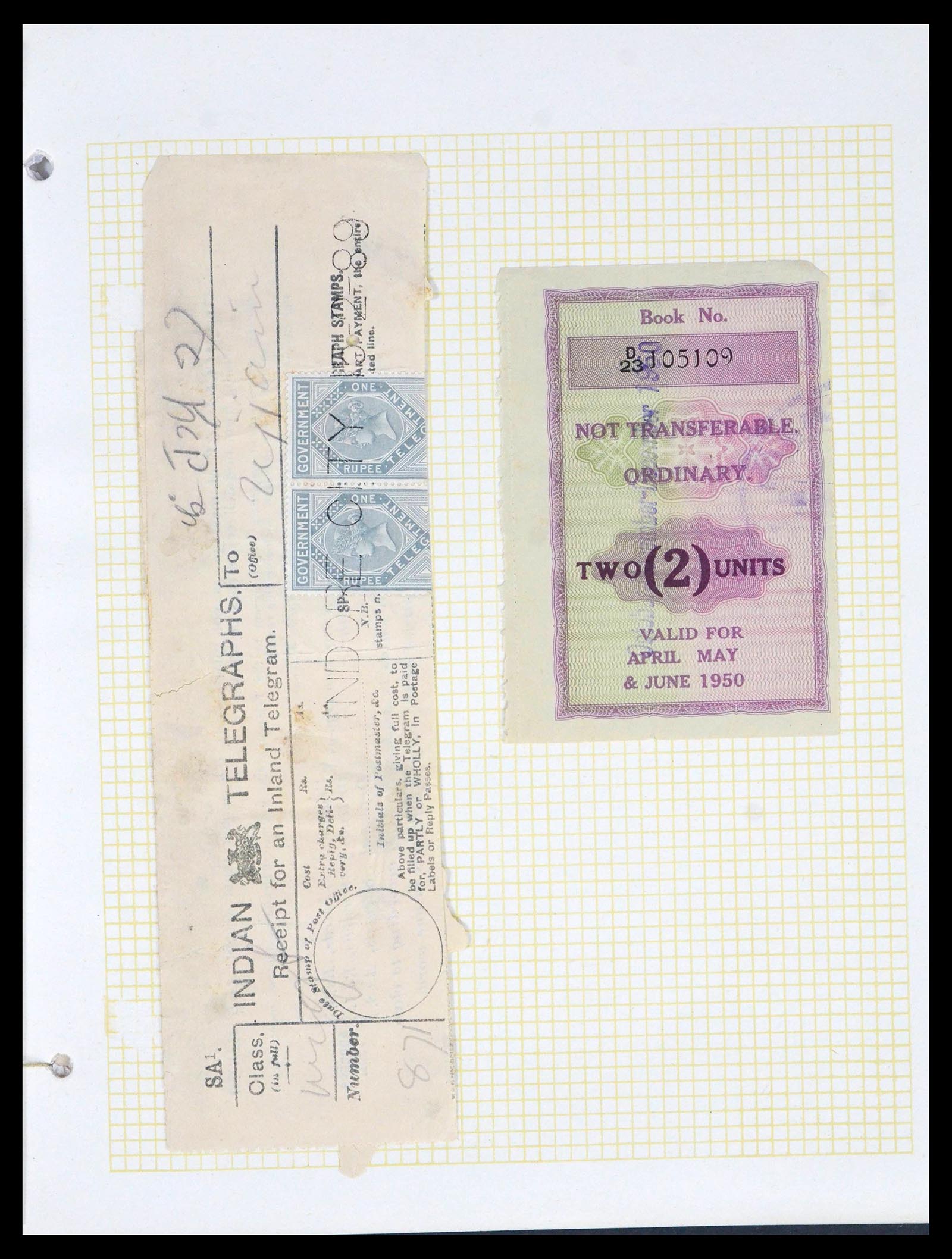 39724 0007 - Stamp collection 39724 Indian States covers 1875-1950.