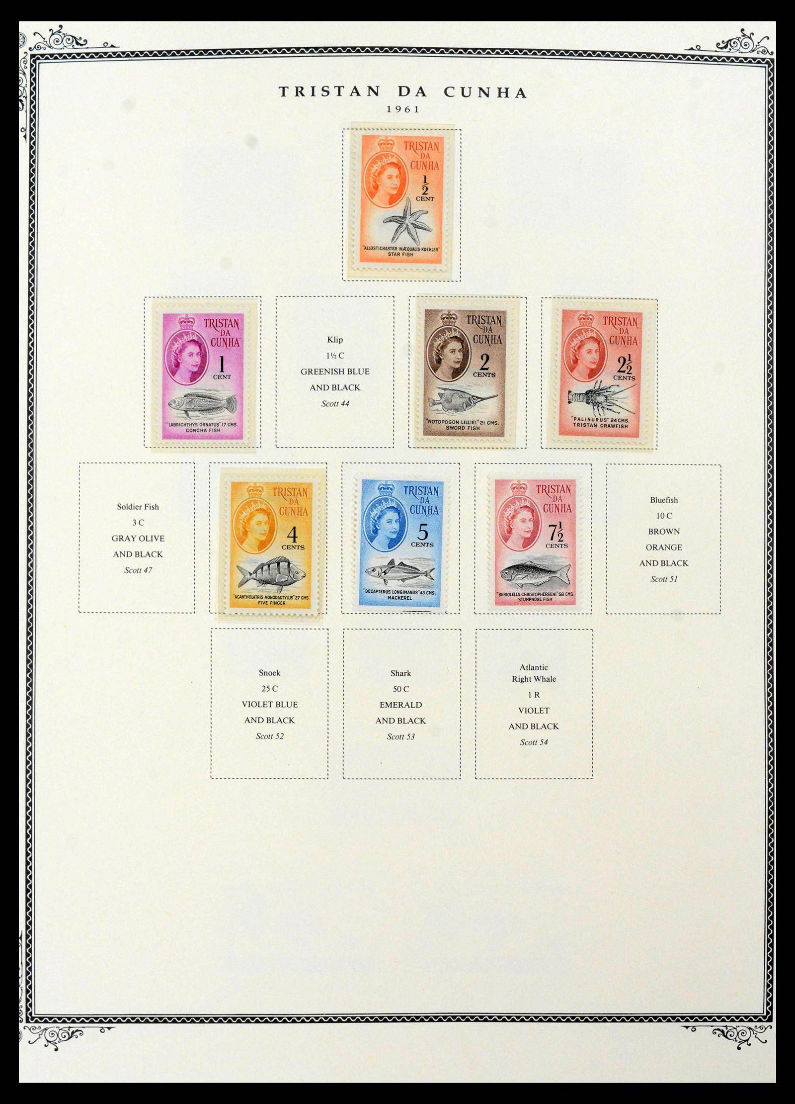 39727 0003 - Postzegelverzameling 39727 Tristan da Cunha 1954-1972.