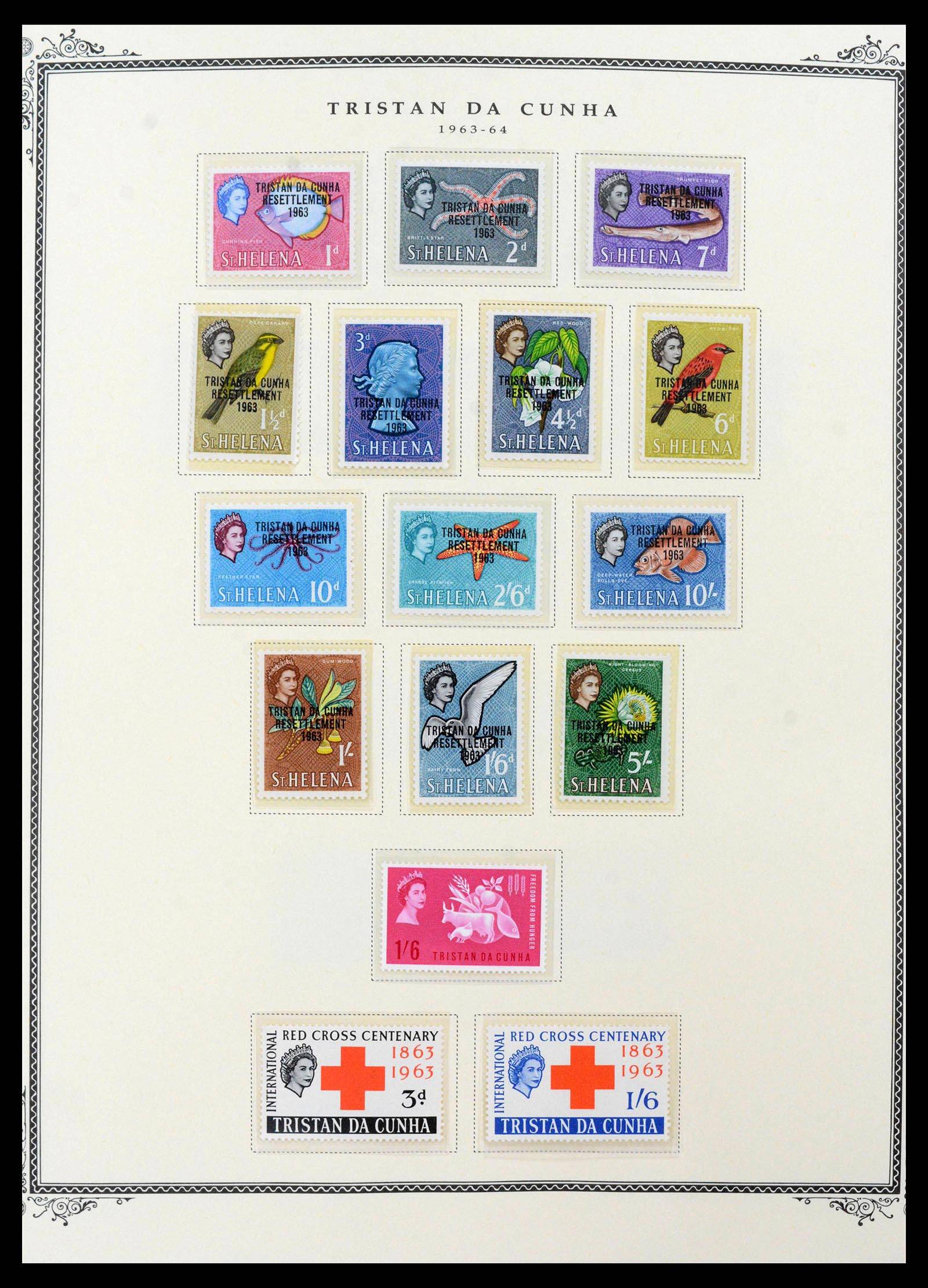 39727 0004 - Stamp collection 39727 Tristan da Cunha 1954-1972.