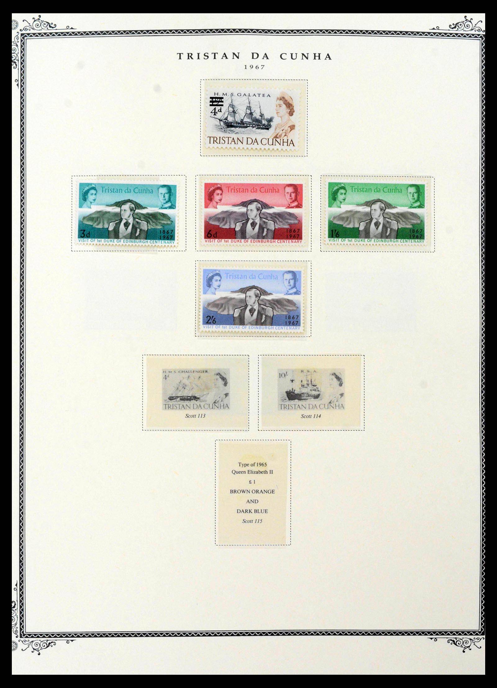 39727 0007 - Postzegelverzameling 39727 Tristan da Cunha 1954-1972.