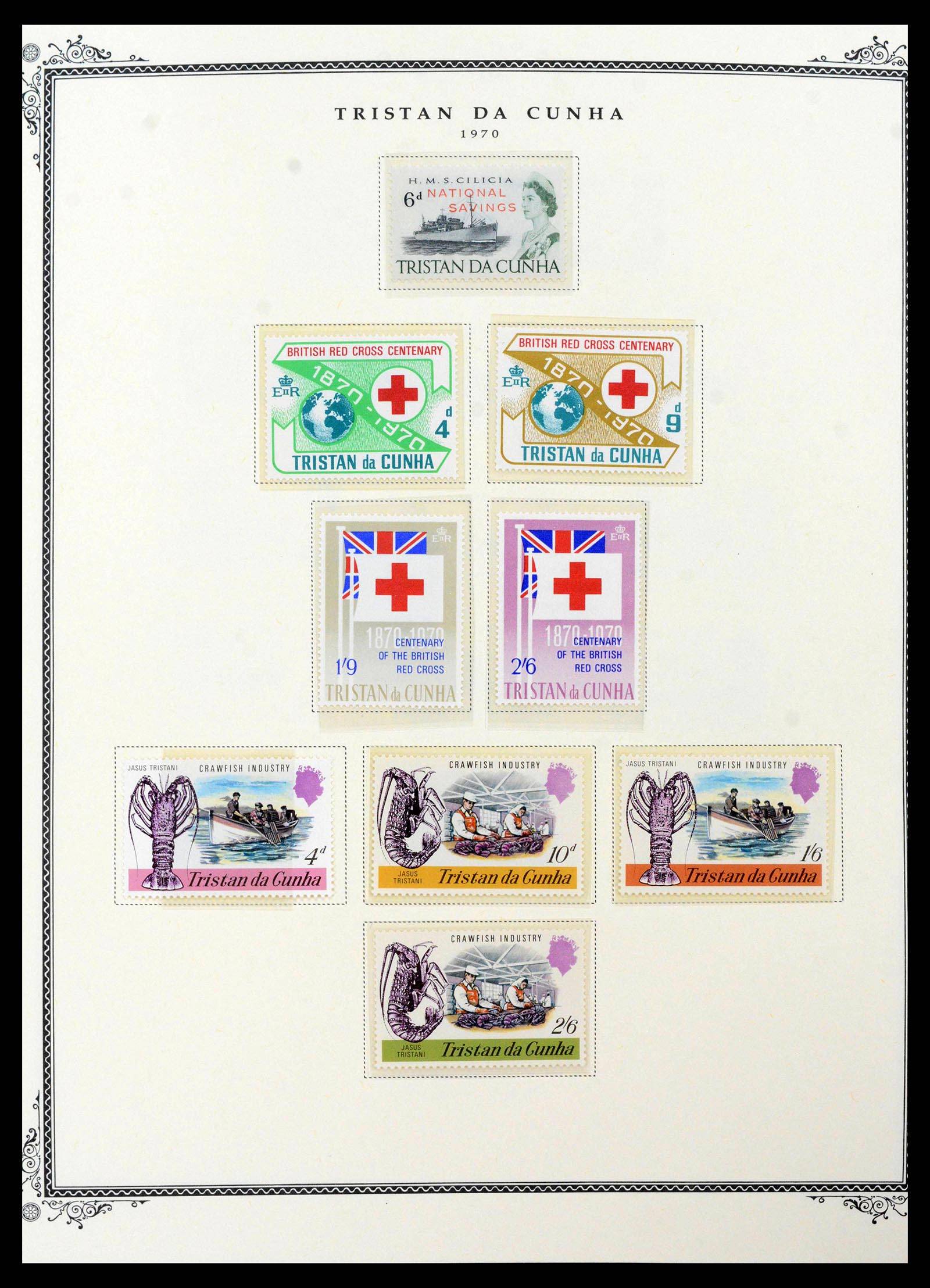 39727 0010 - Stamp collection 39727 Tristan da Cunha 1954-1972.