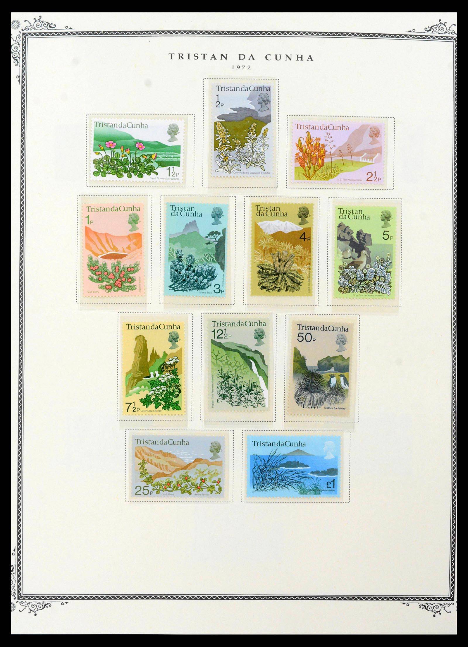 39727 0013 - Stamp collection 39727 Tristan da Cunha 1954-1972.