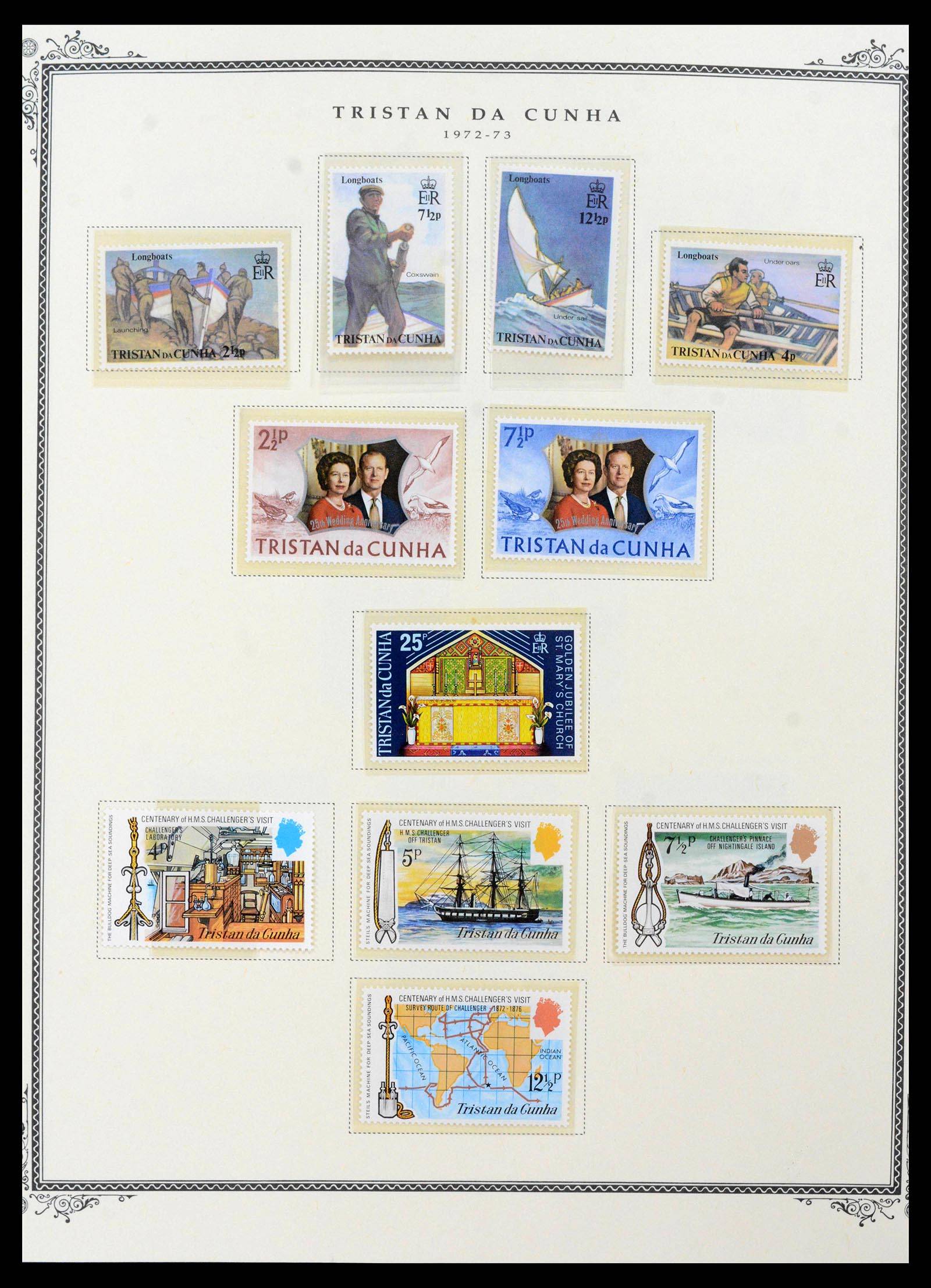 39727 0016 - Postzegelverzameling 39727 Tristan da Cunha 1954-1972.