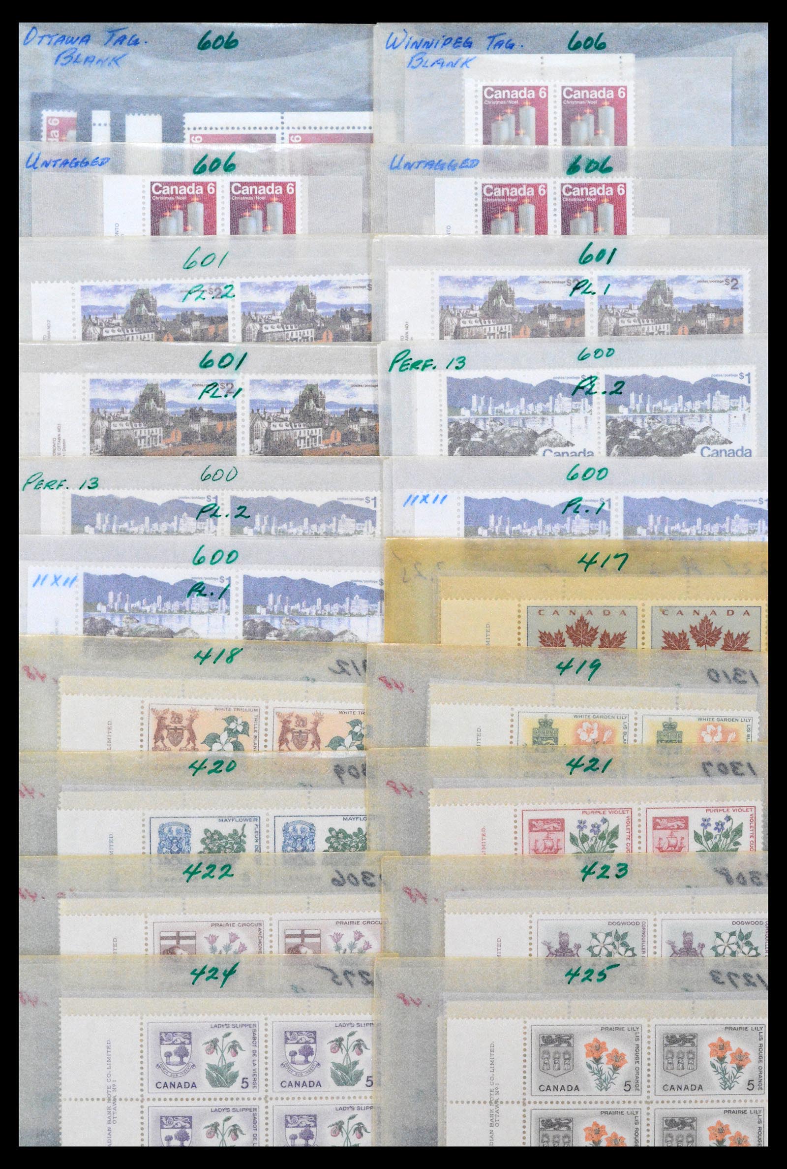 39745 0012 - Stamp collection 39745 Canada mint never hinged 1882-1990.