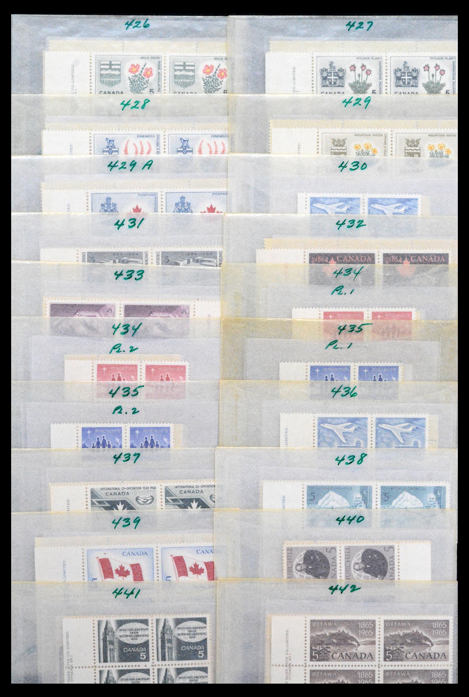 39745 0013 - Stamp collection 39745 Canada mint never hinged 1882-1990.