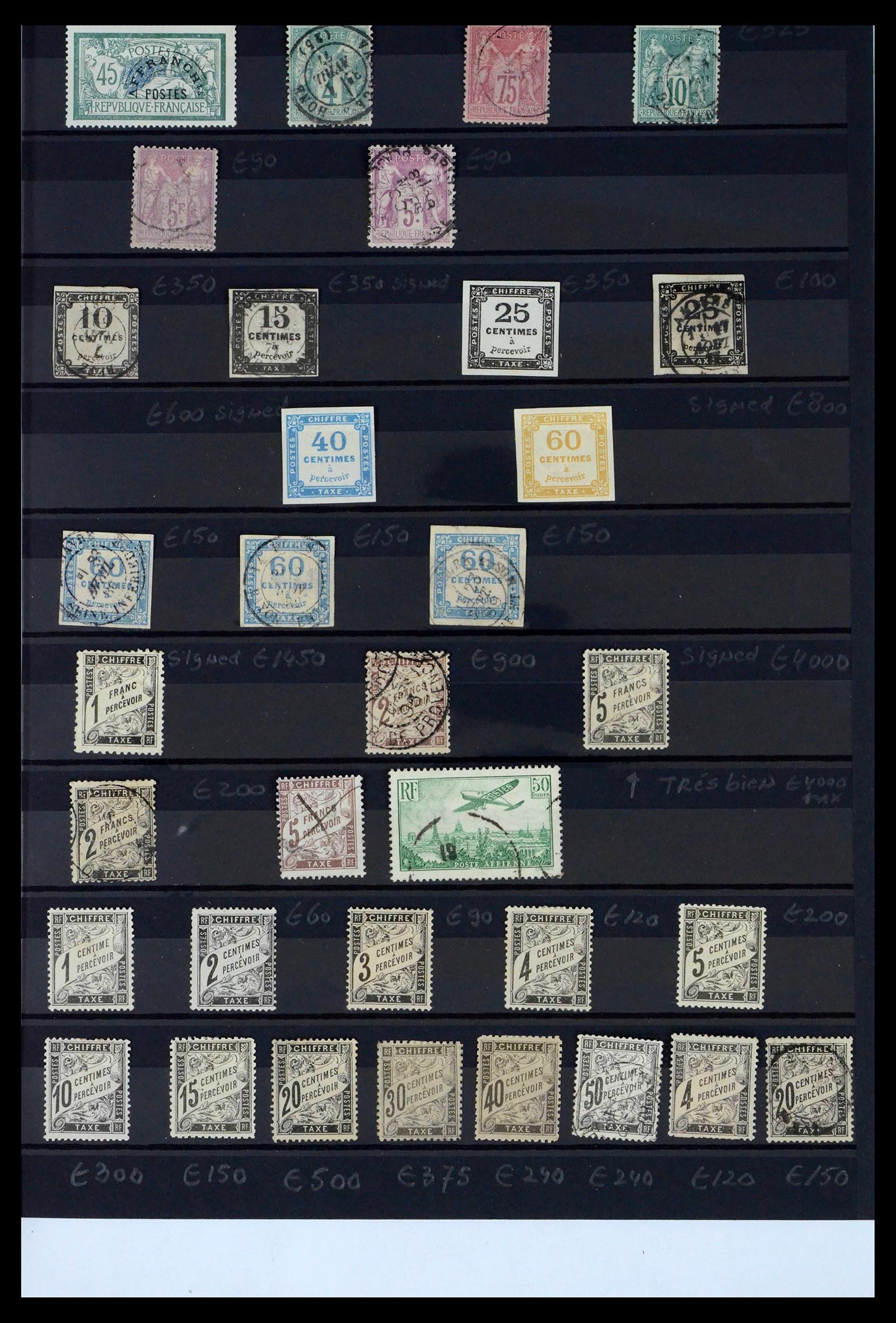 39748 0003 - Stamp collection 39748 France key stamps 1849-1937.