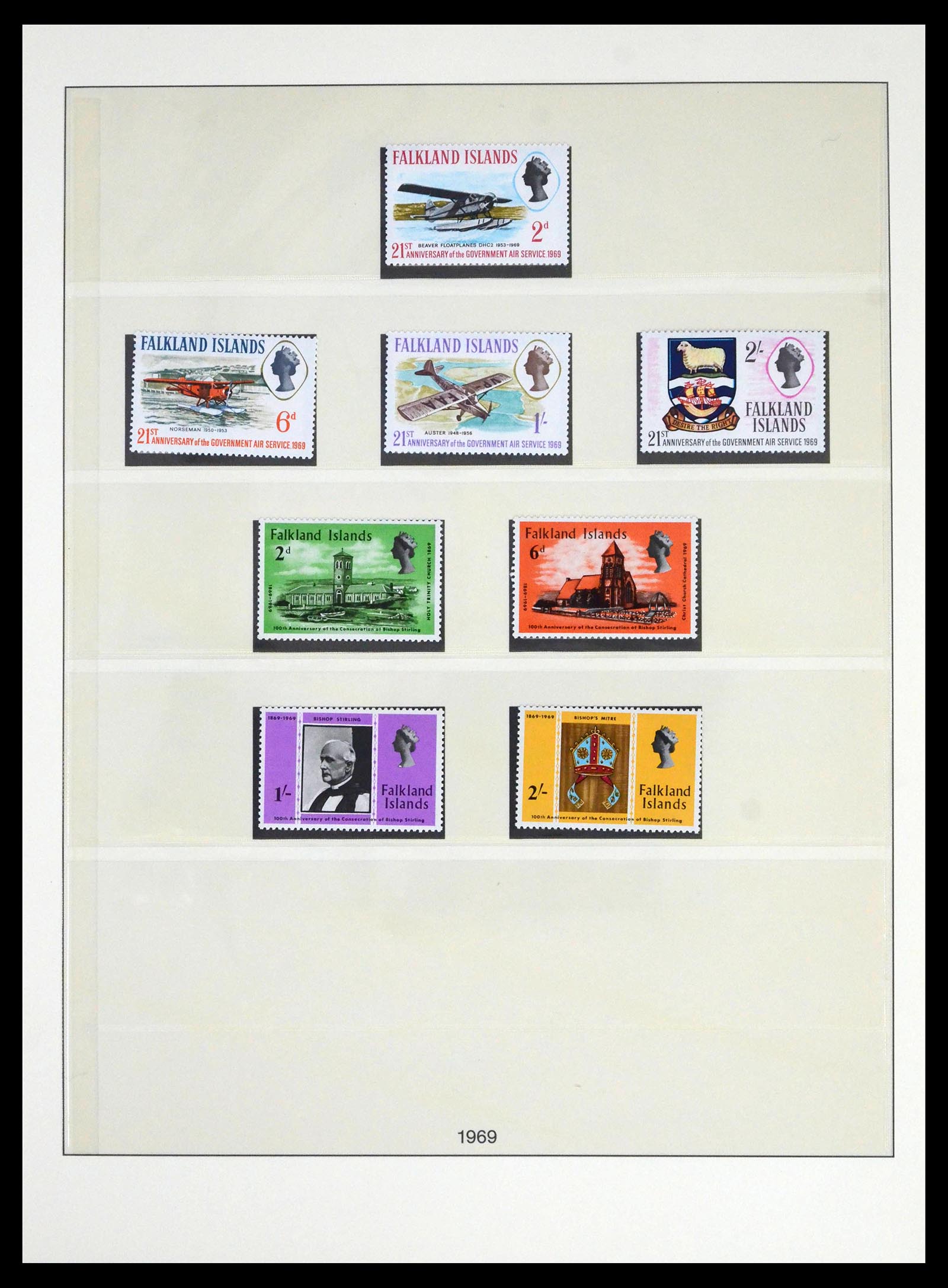 39755 0013 - Stamp collection 39755 Falkland Islands 1878-1985.