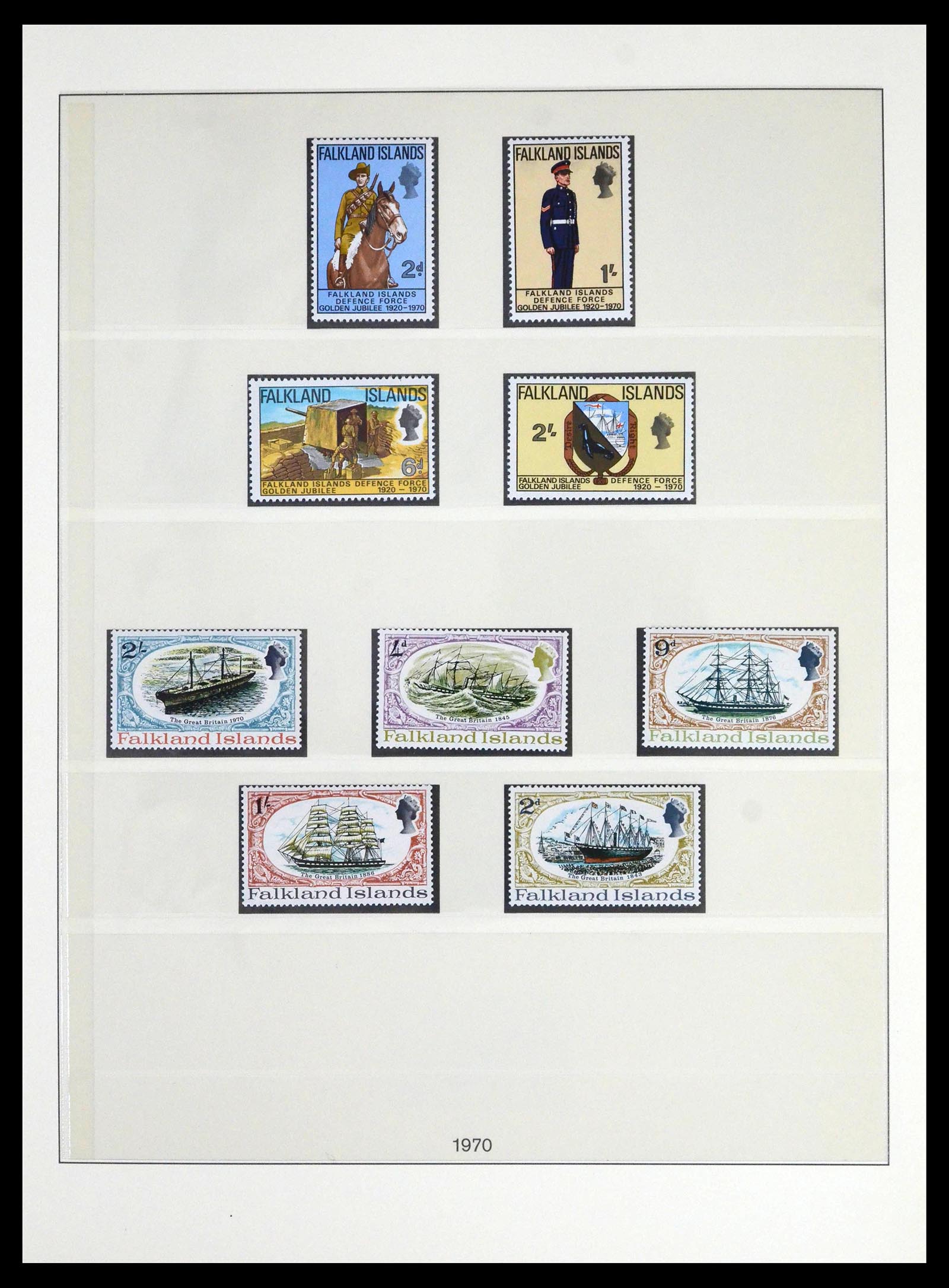 39755 0014 - Stamp collection 39755 Falkland Islands 1878-1985.