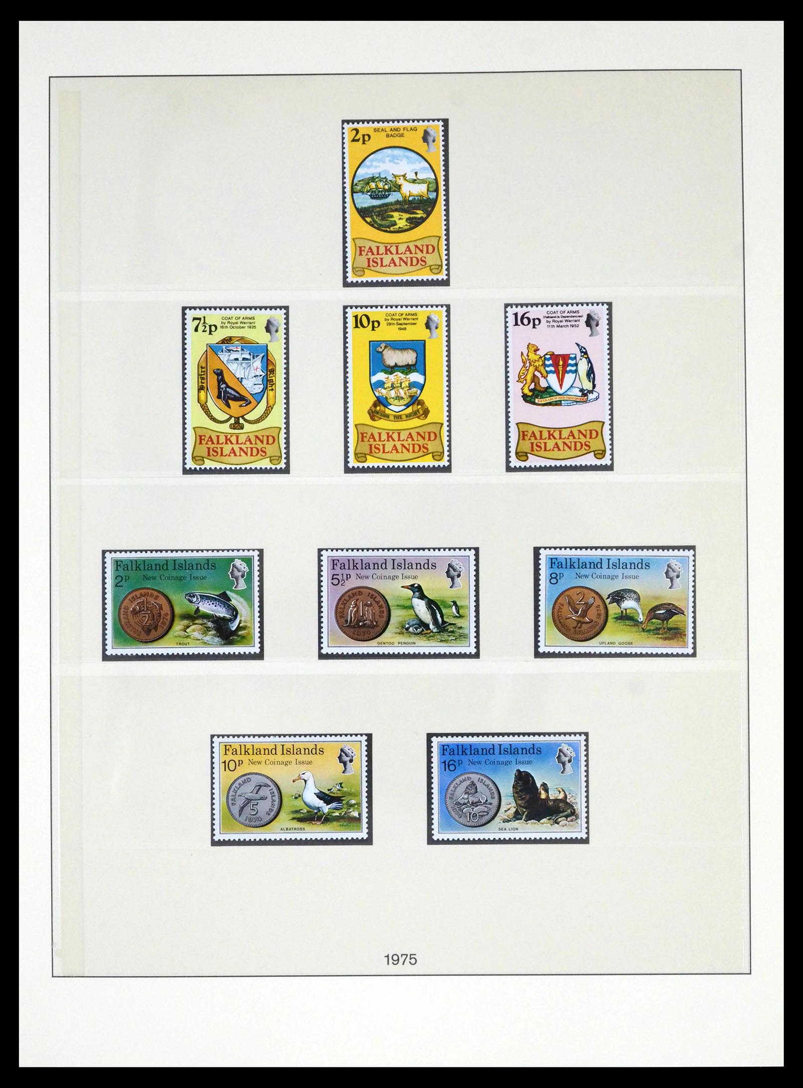 39755 0020 - Stamp collection 39755 Falkland Islands 1878-1985.