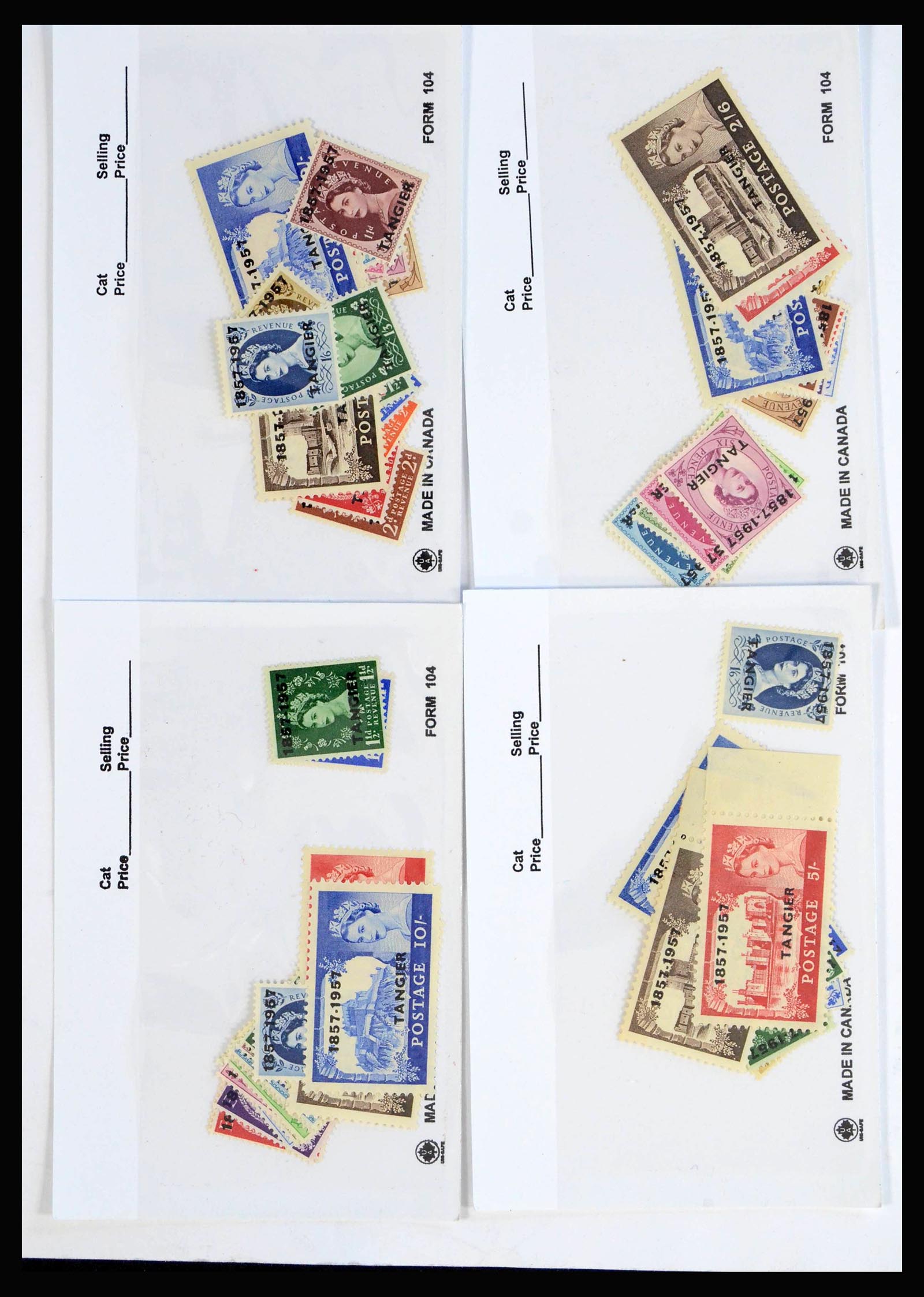 39776 0004 - Stamp collection 39776 Britisch Post office in Marocco 1957.