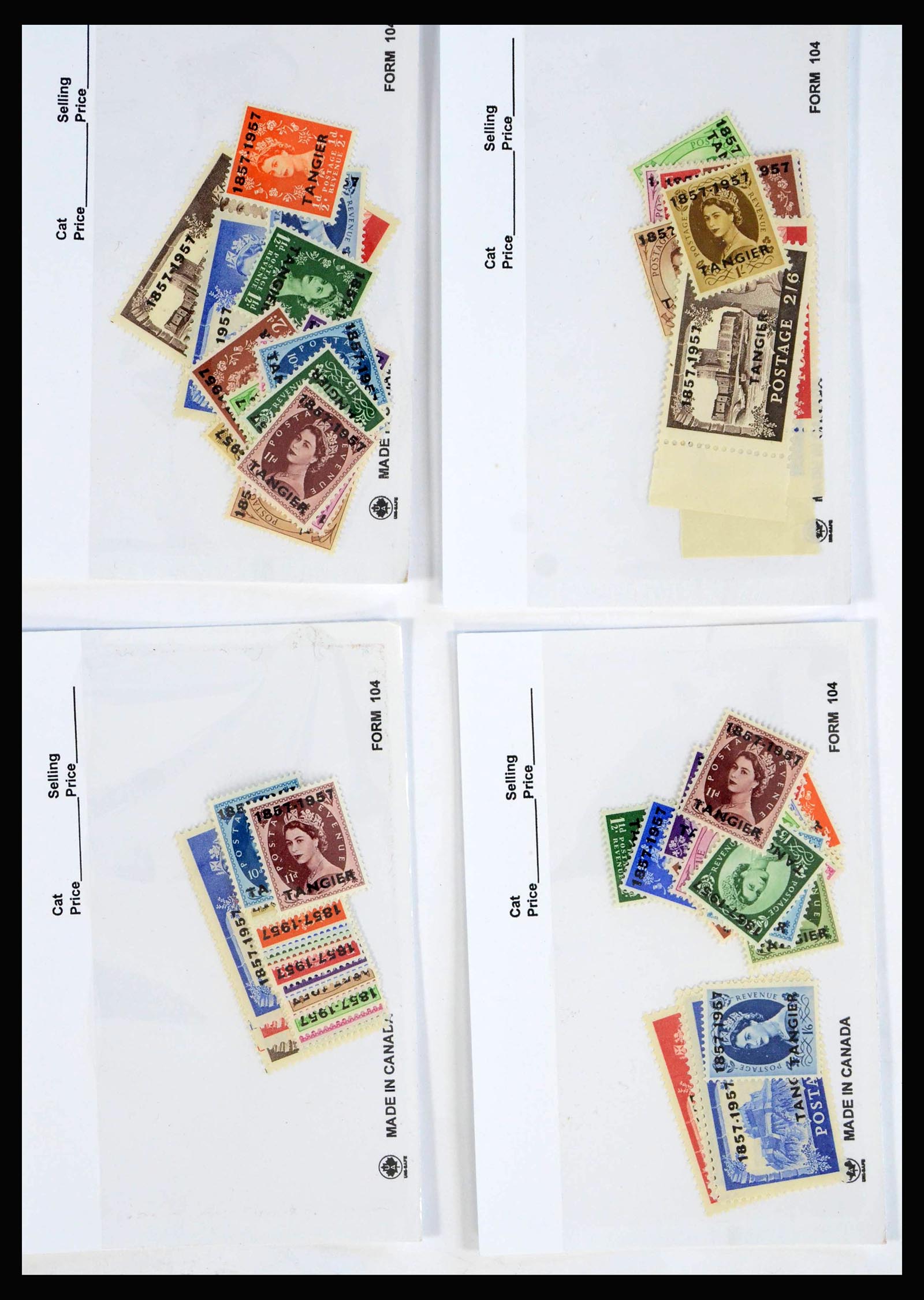 39776 0006 - Stamp collection 39776 Britisch Post office in Marocco 1957.