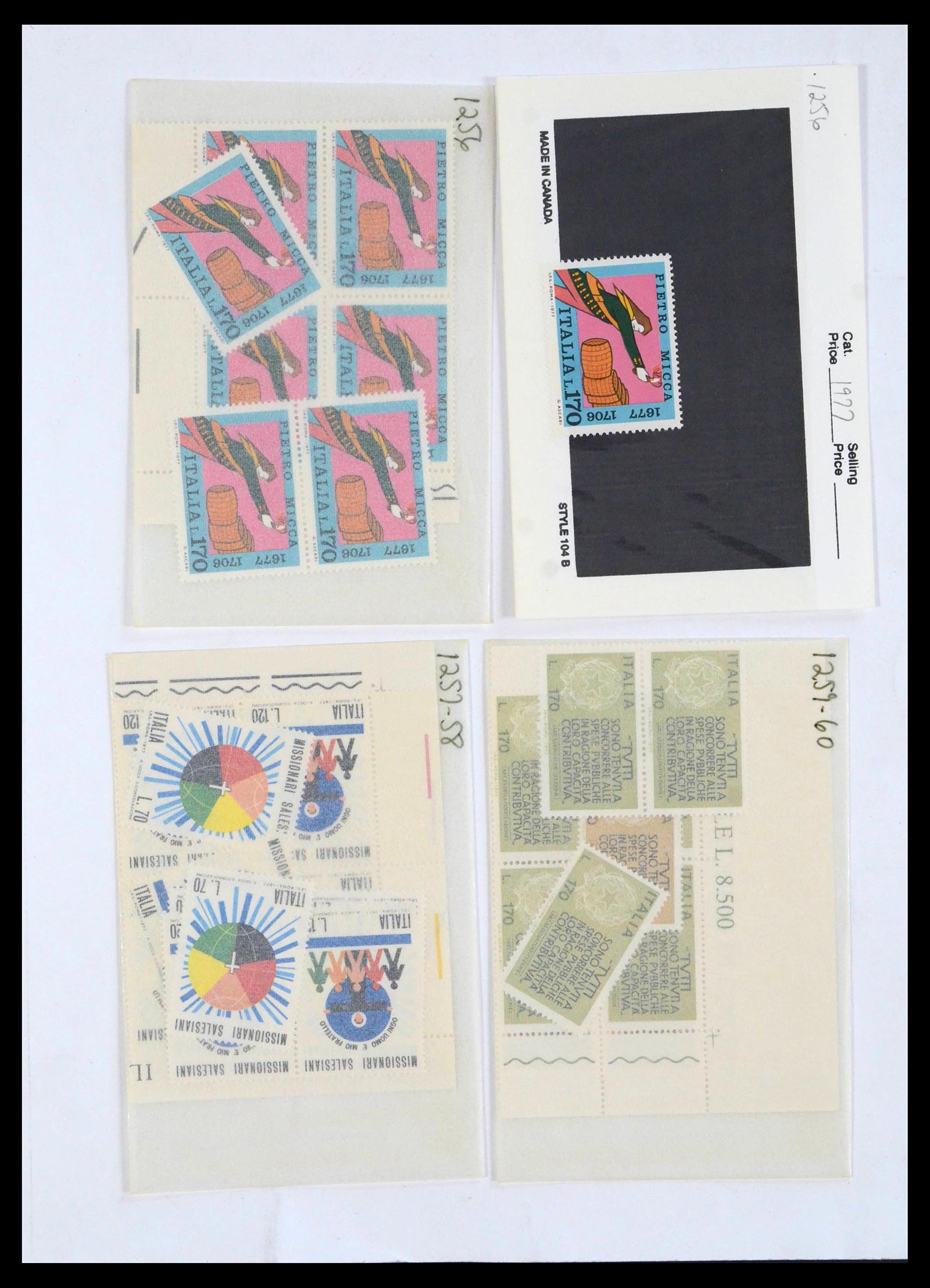 39777 0010 - Stamp collection 39777 All world mint never hinged 1900-2000.