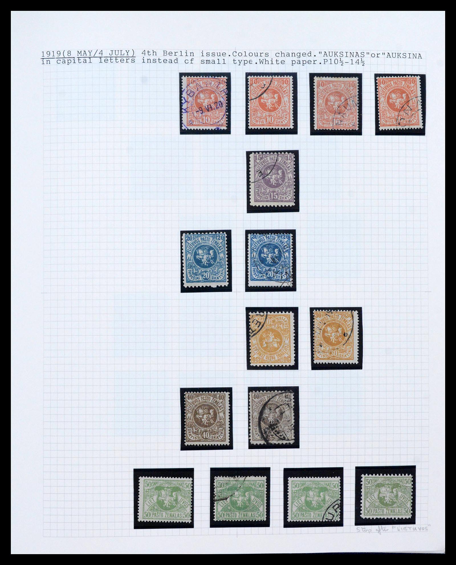 39780 0007 - Stamp collection 39780 Lithuania 1918-2002.