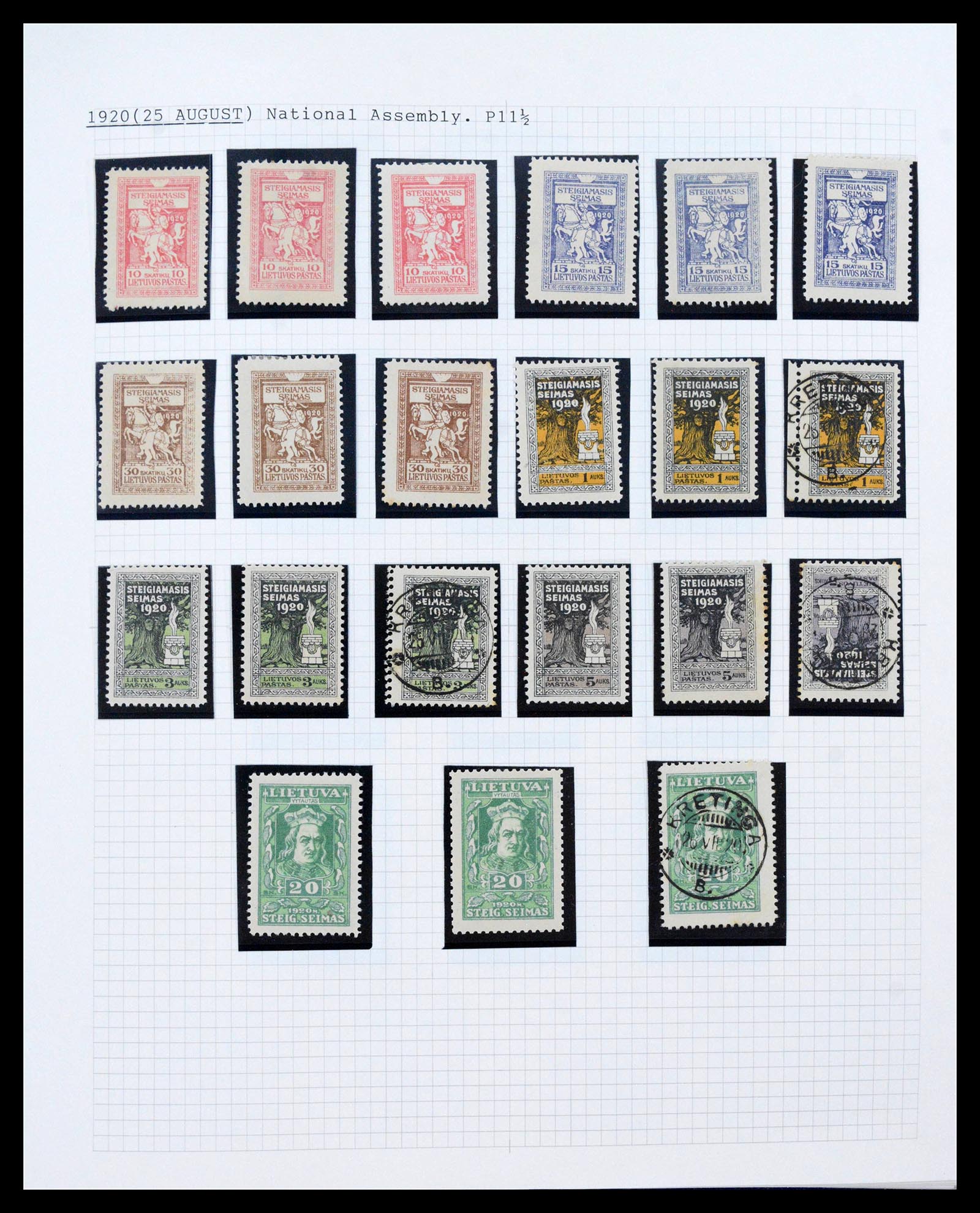 39780 0010 - Stamp collection 39780 Lithuania 1918-2002.