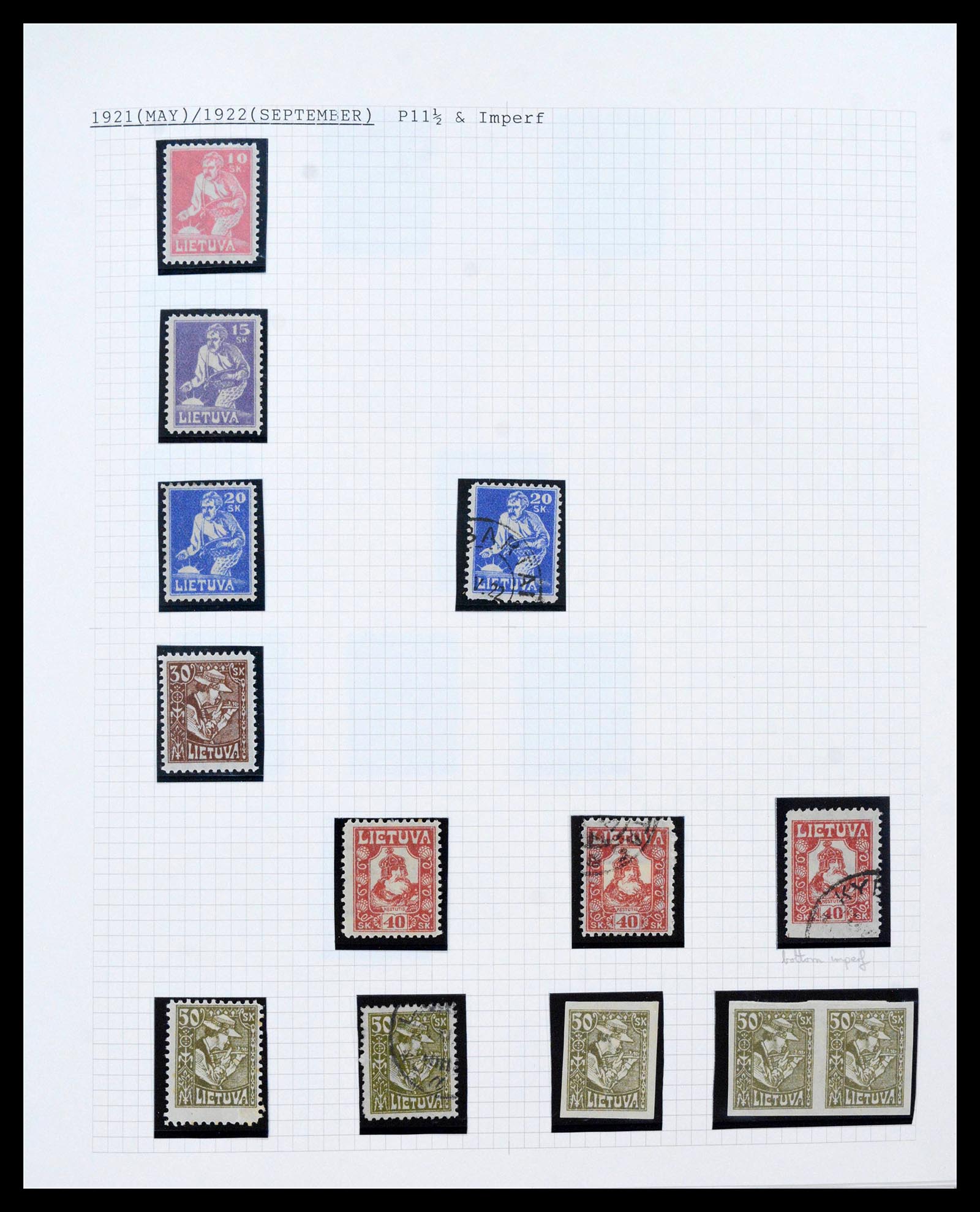 39780 0012 - Stamp collection 39780 Lithuania 1918-2002.