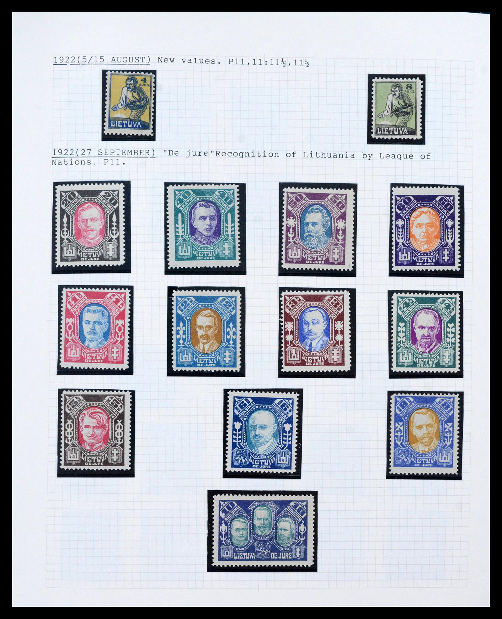 39780 0018 - Stamp collection 39780 Lithuania 1918-2002.